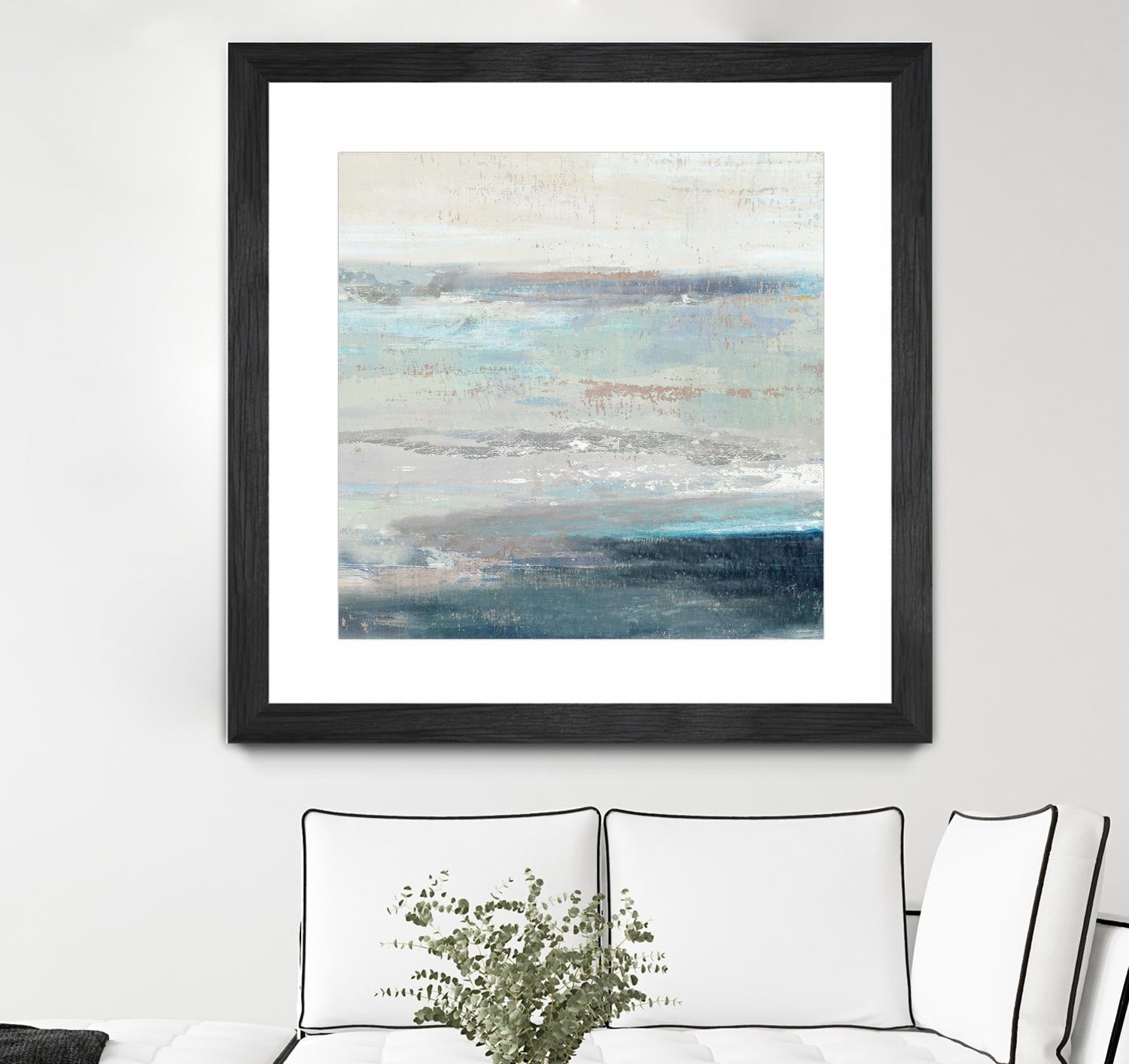 Cabana Waves II by Tom Reeves on GIANT ART - grey abstract