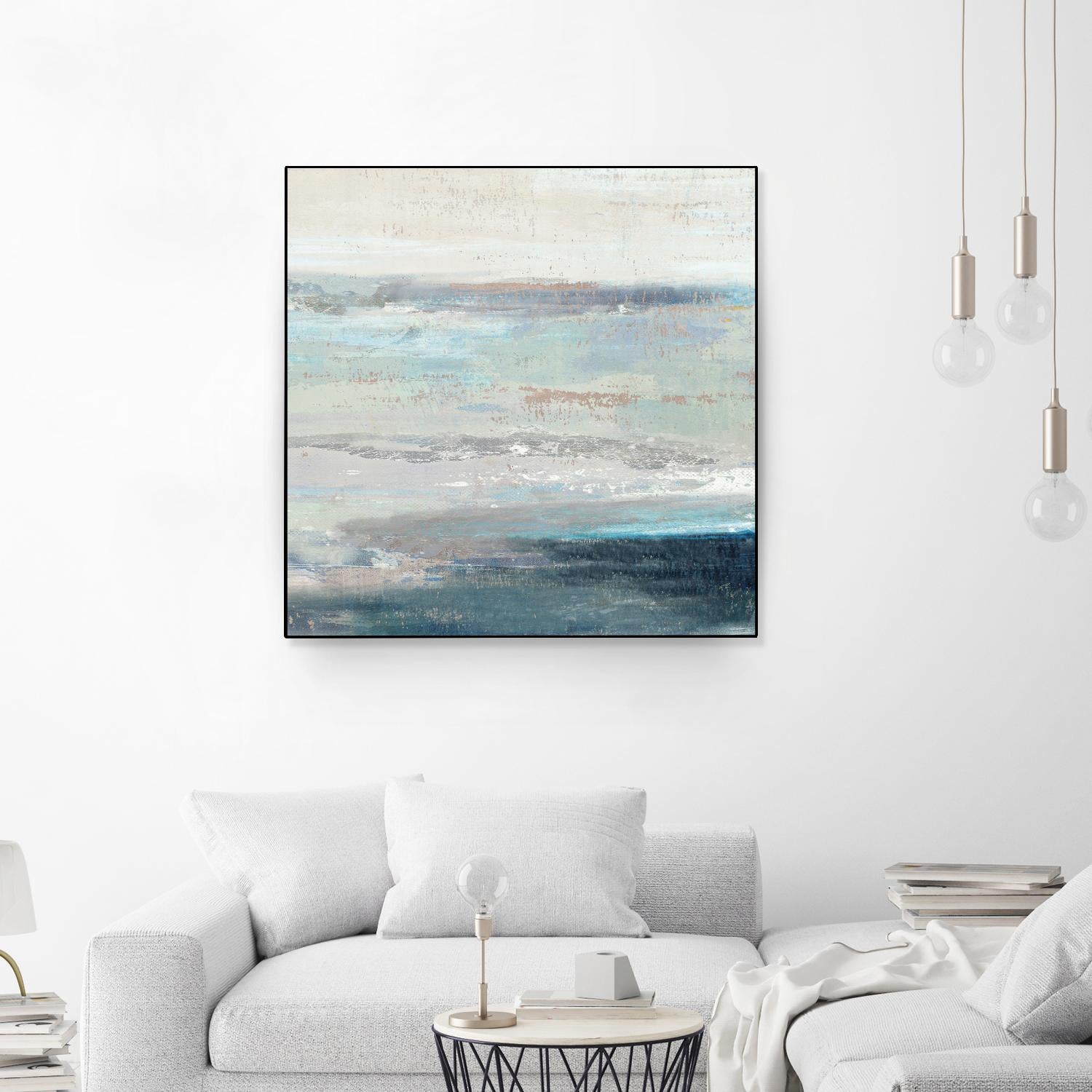 Cabana Waves II by Tom Reeves on GIANT ART - grey abstract