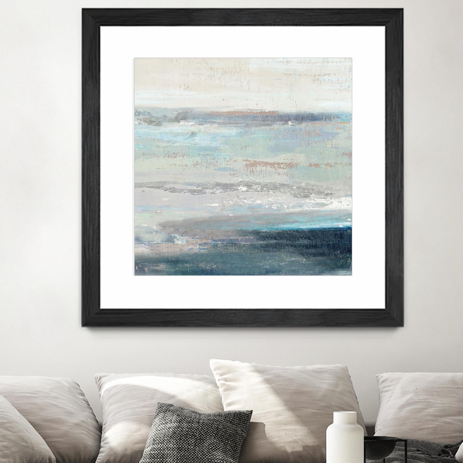 Cabana Waves II by Tom Reeves on GIANT ART - grey abstract