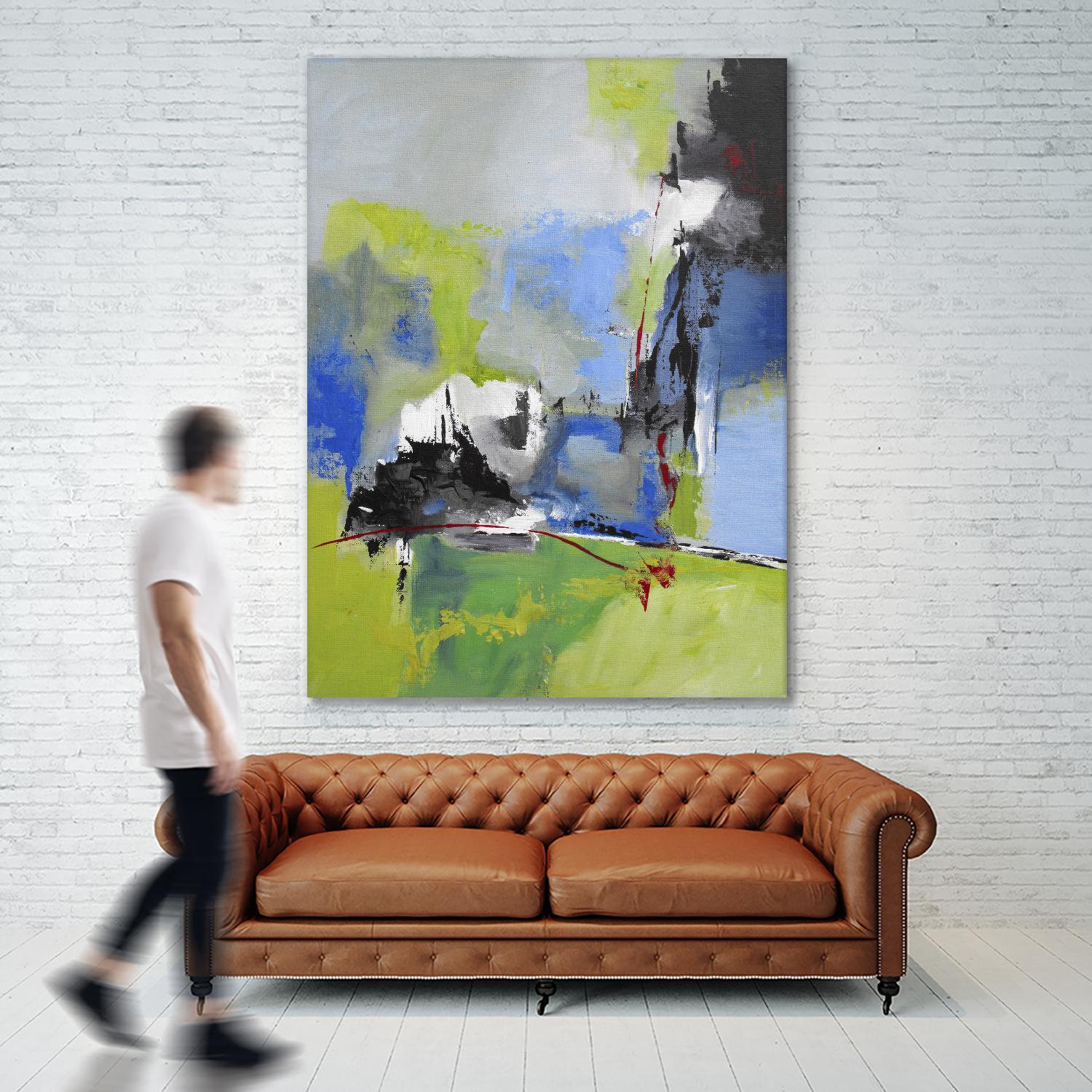 All is not Lost by Ruth Palmer on GIANT ART - blue abstract