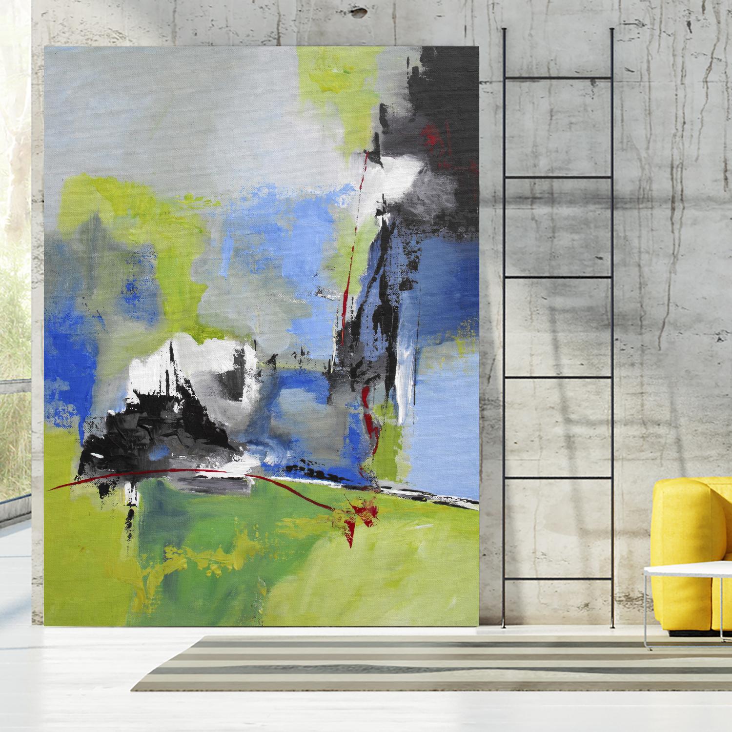 All is not Lost by Ruth Palmer on GIANT ART - blue abstract