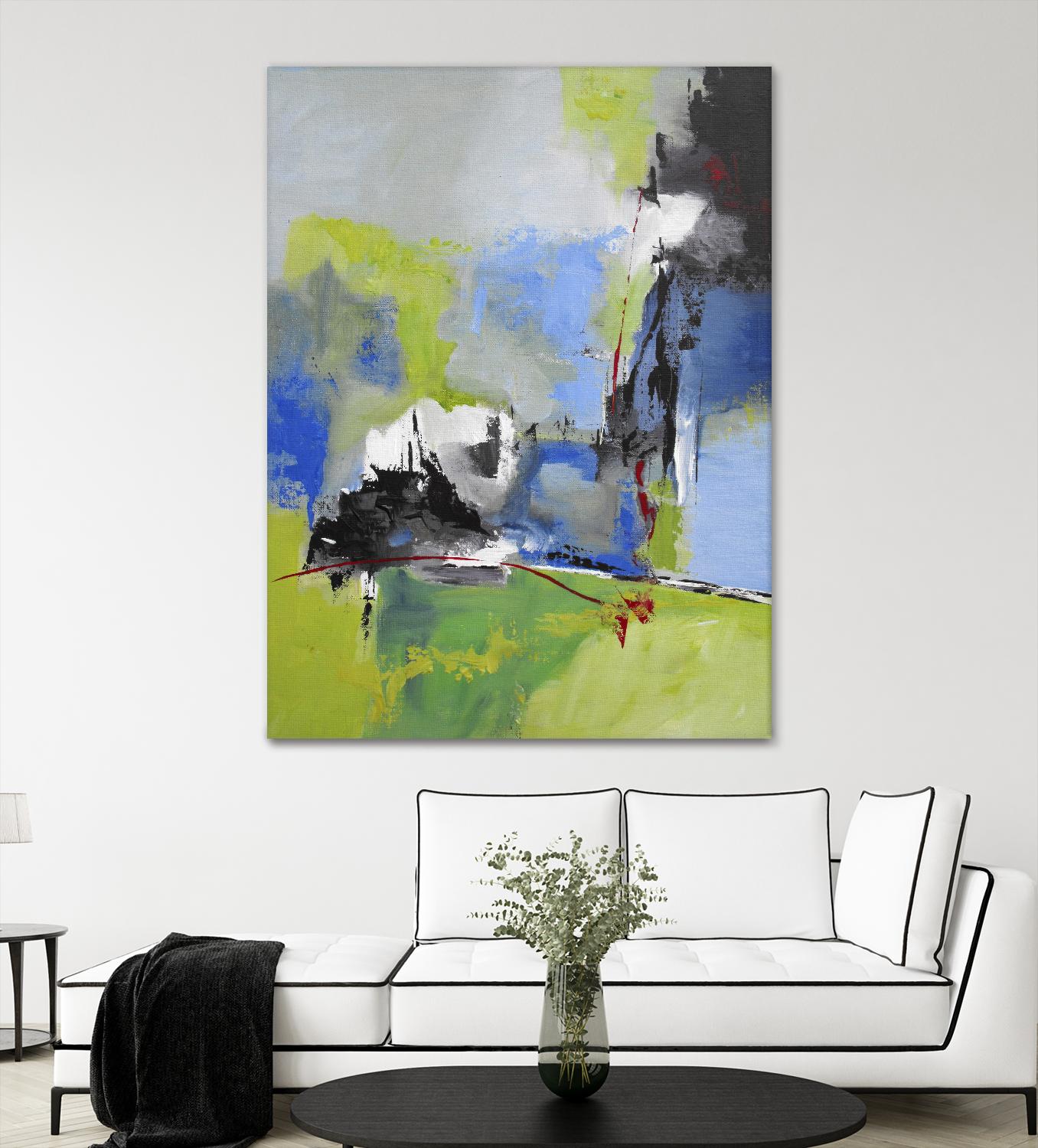 All is not Lost by Ruth Palmer on GIANT ART - blue abstract