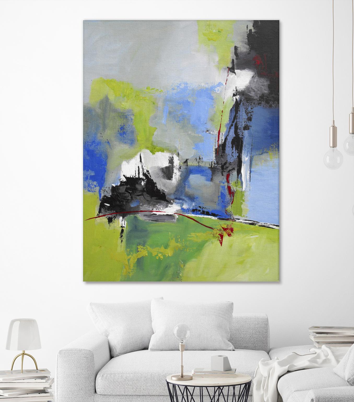 All is not Lost by Ruth Palmer on GIANT ART - blue abstract