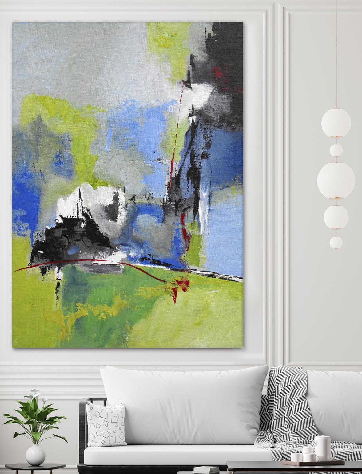 All is not Lost by Ruth Palmer on GIANT ART - blue abstract