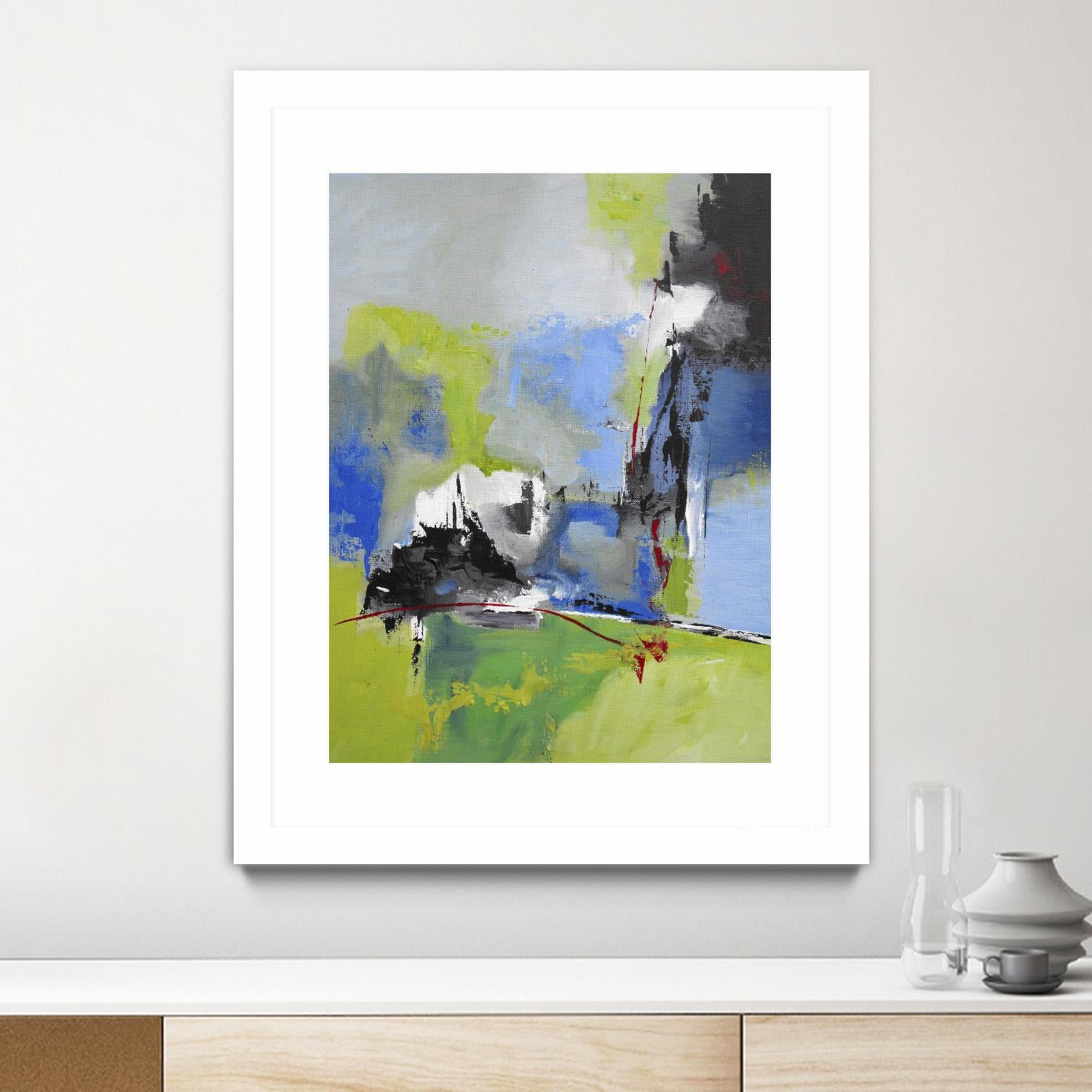 All is not Lost by Ruth Palmer on GIANT ART - green abstract