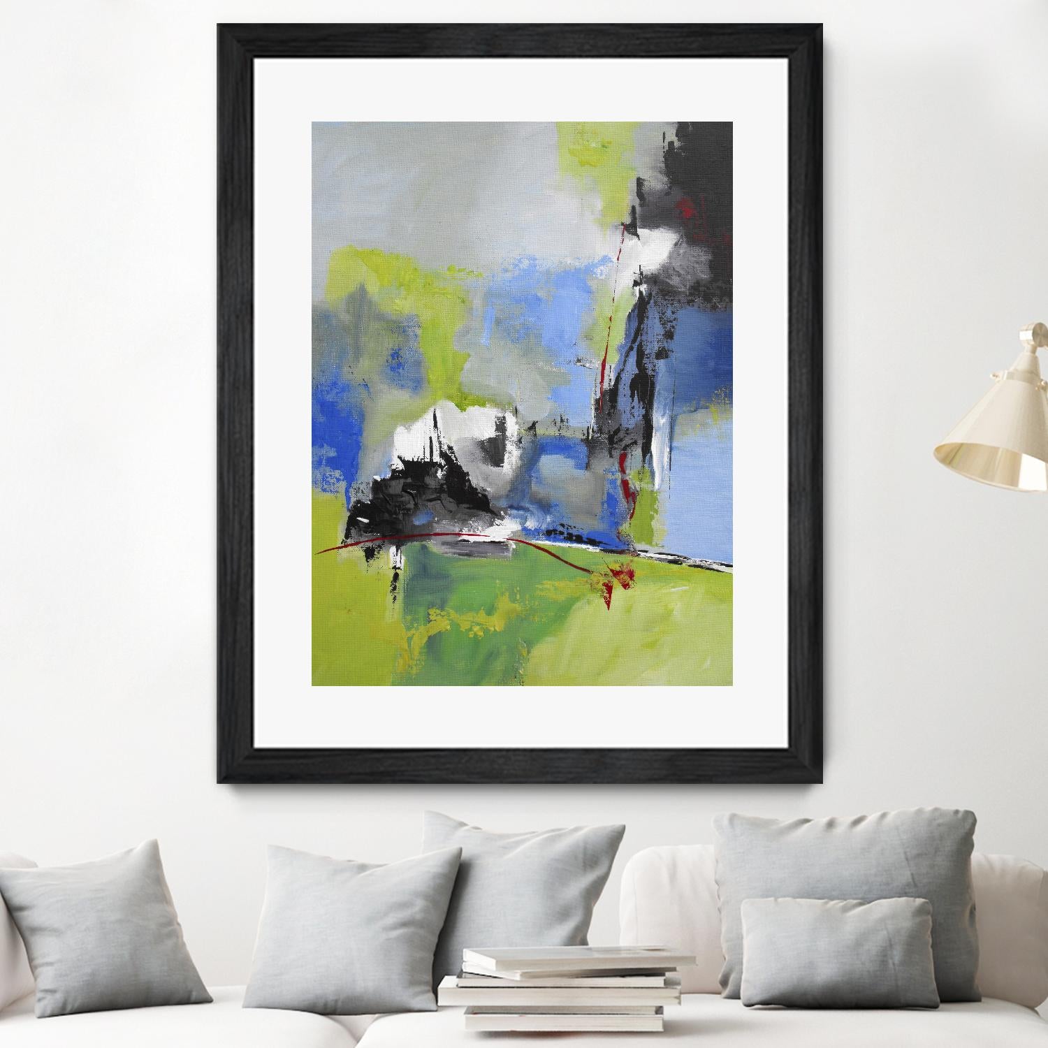 All is not Lost by Ruth Palmer on GIANT ART - green abstract