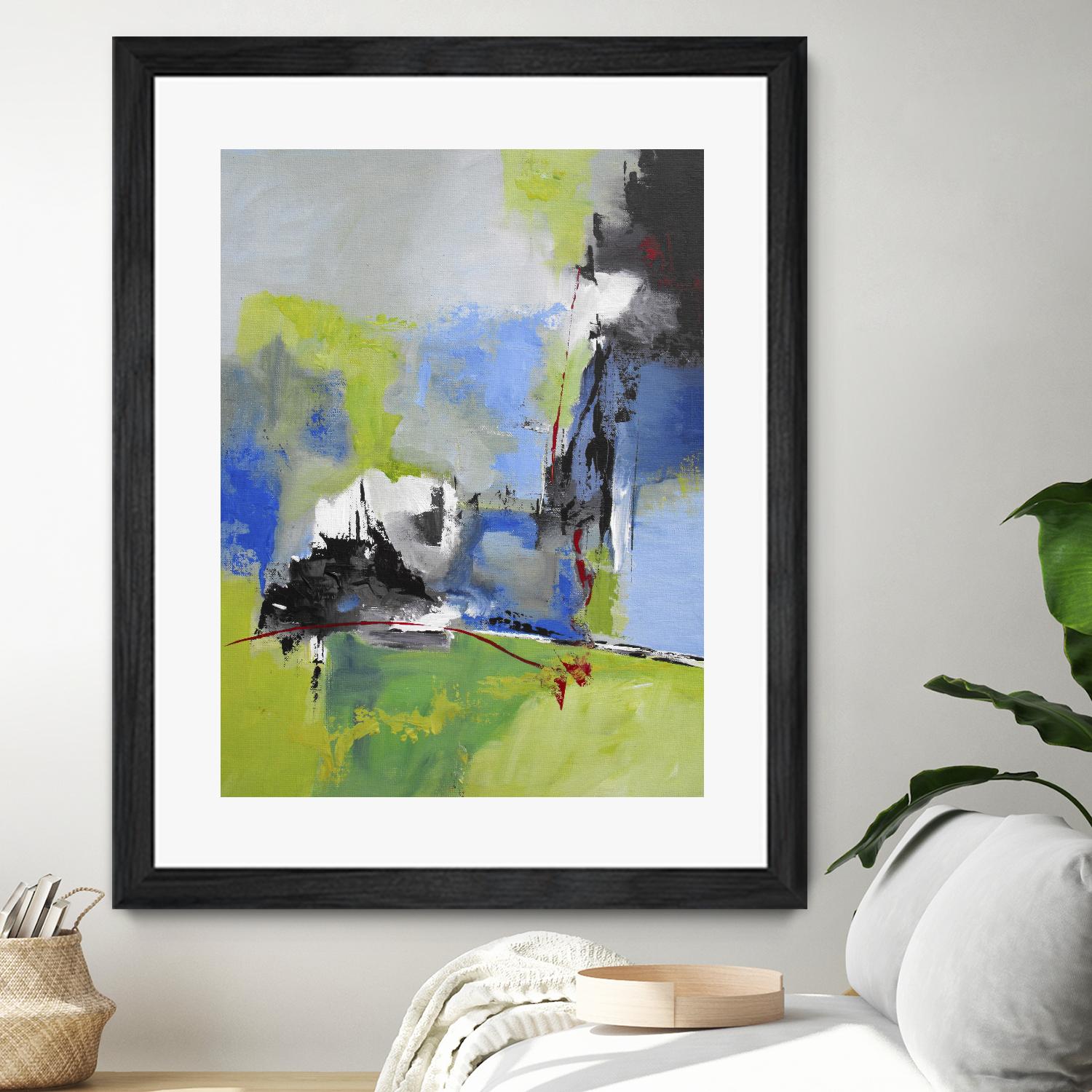 All is not Lost by Ruth Palmer on GIANT ART - green abstract