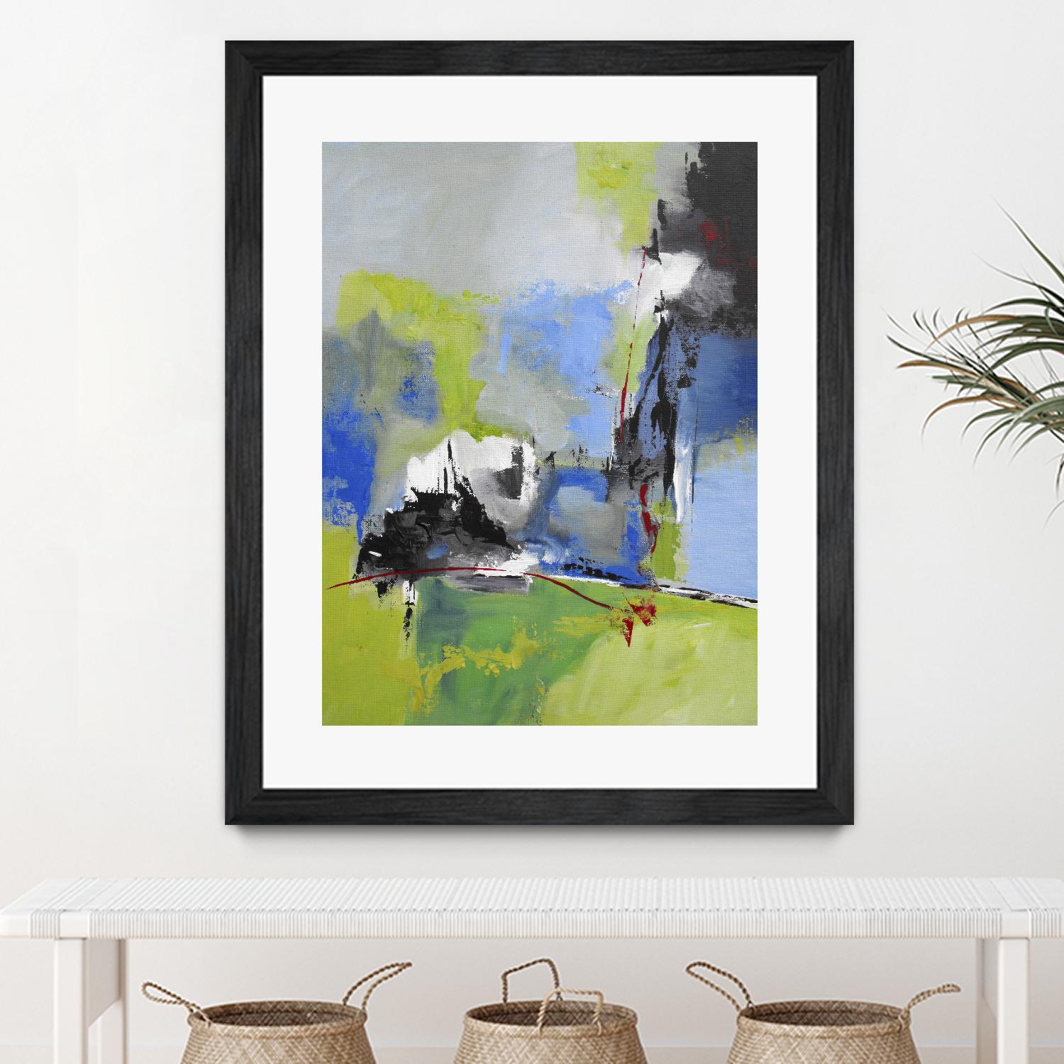 All is not Lost by Ruth Palmer on GIANT ART - green abstract