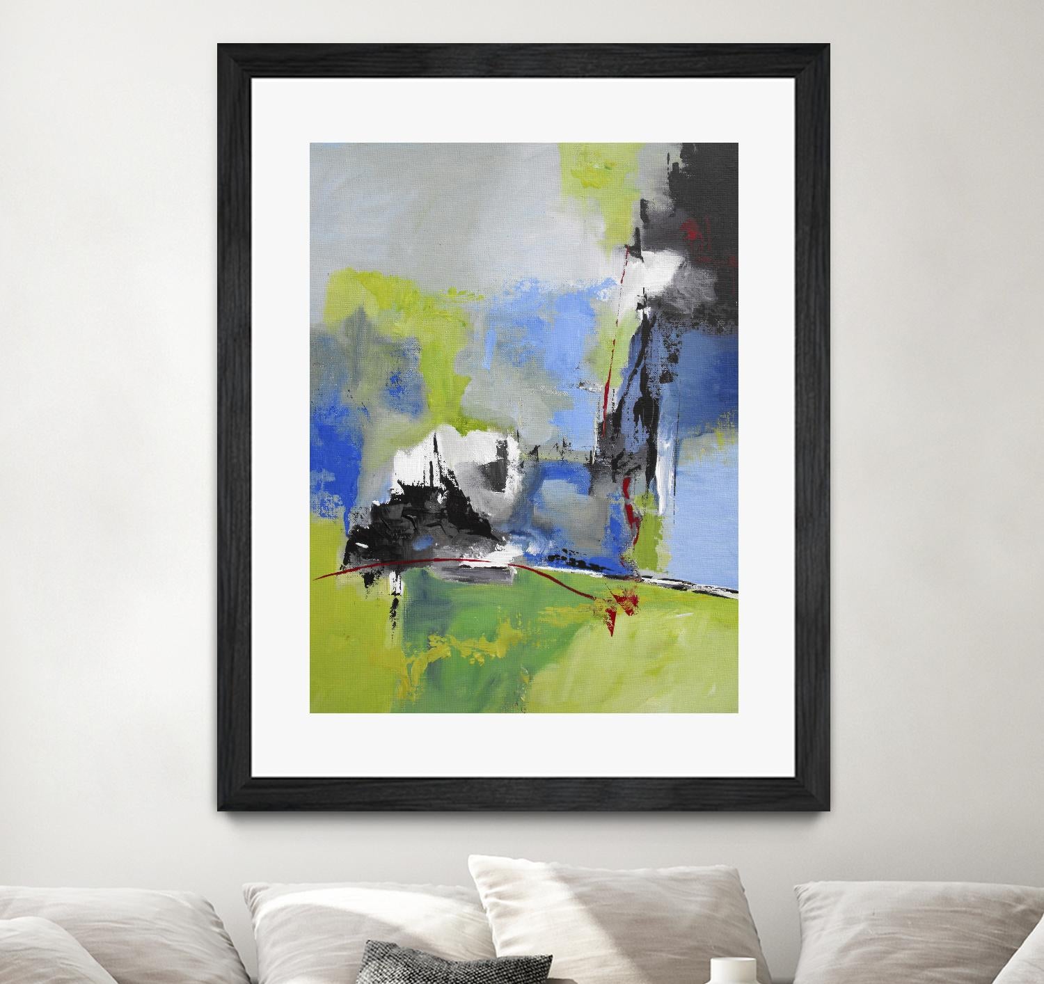 All is not Lost by Ruth Palmer on GIANT ART - green abstract