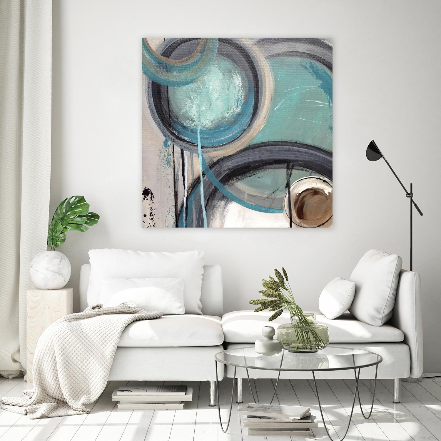 Instant Song I by Ruth Palmer on GIANT ART - green abstract