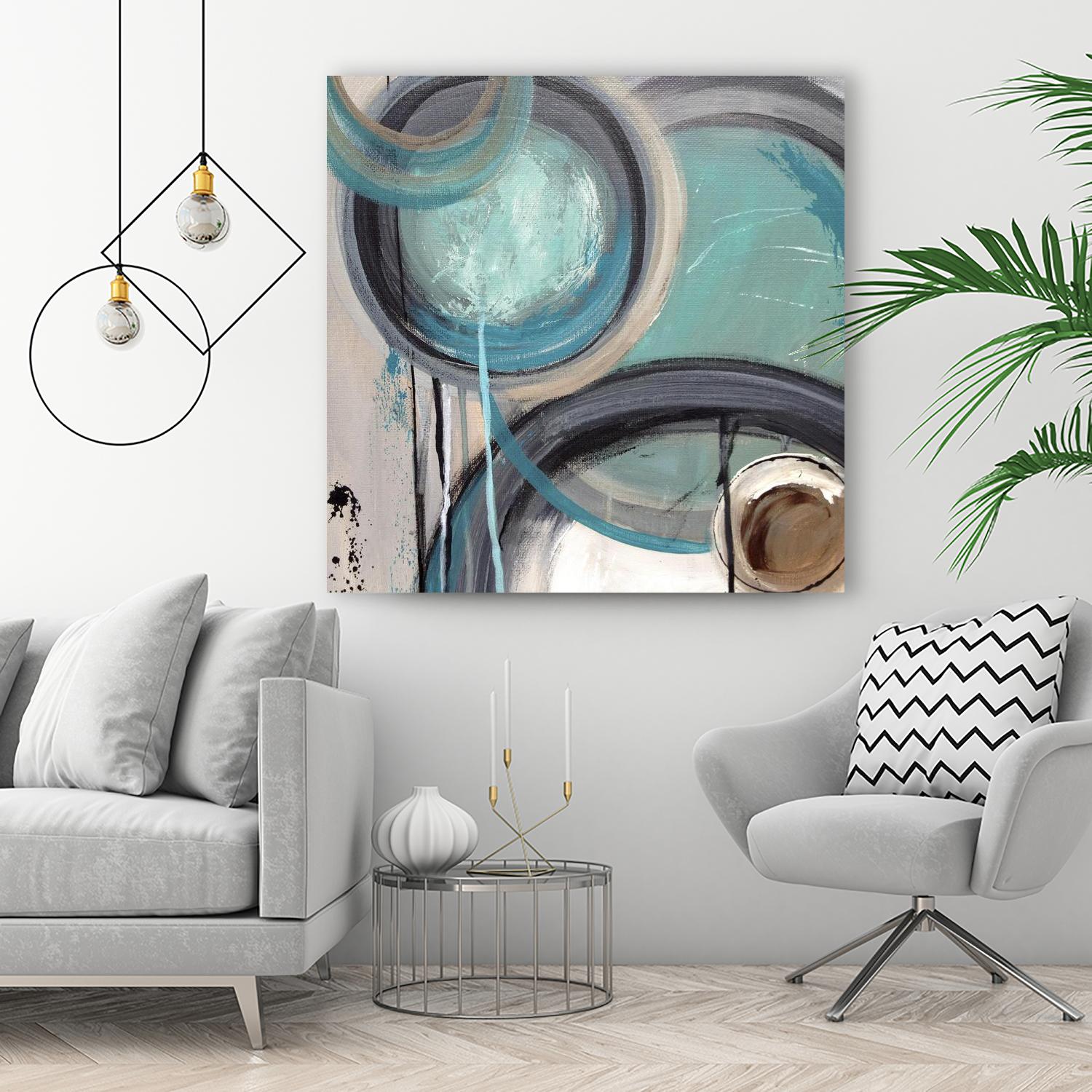 Instant Song I by Ruth Palmer on GIANT ART - green abstract