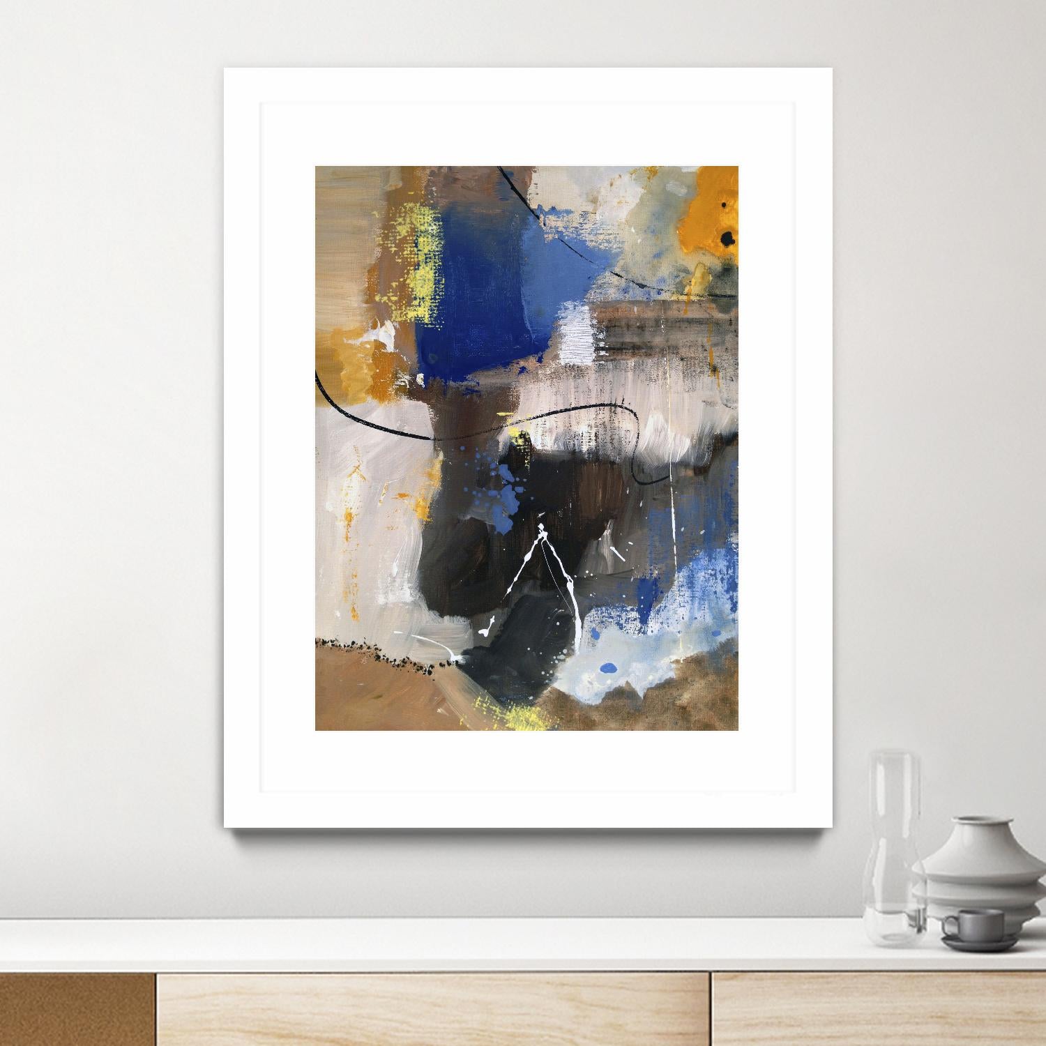 The Day is Near I by Ruth Palmer on GIANT ART - beige abstract