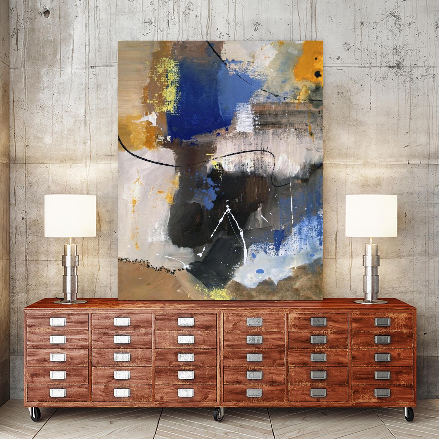 The Day is Near I by Ruth Palmer on GIANT ART - beige abstract