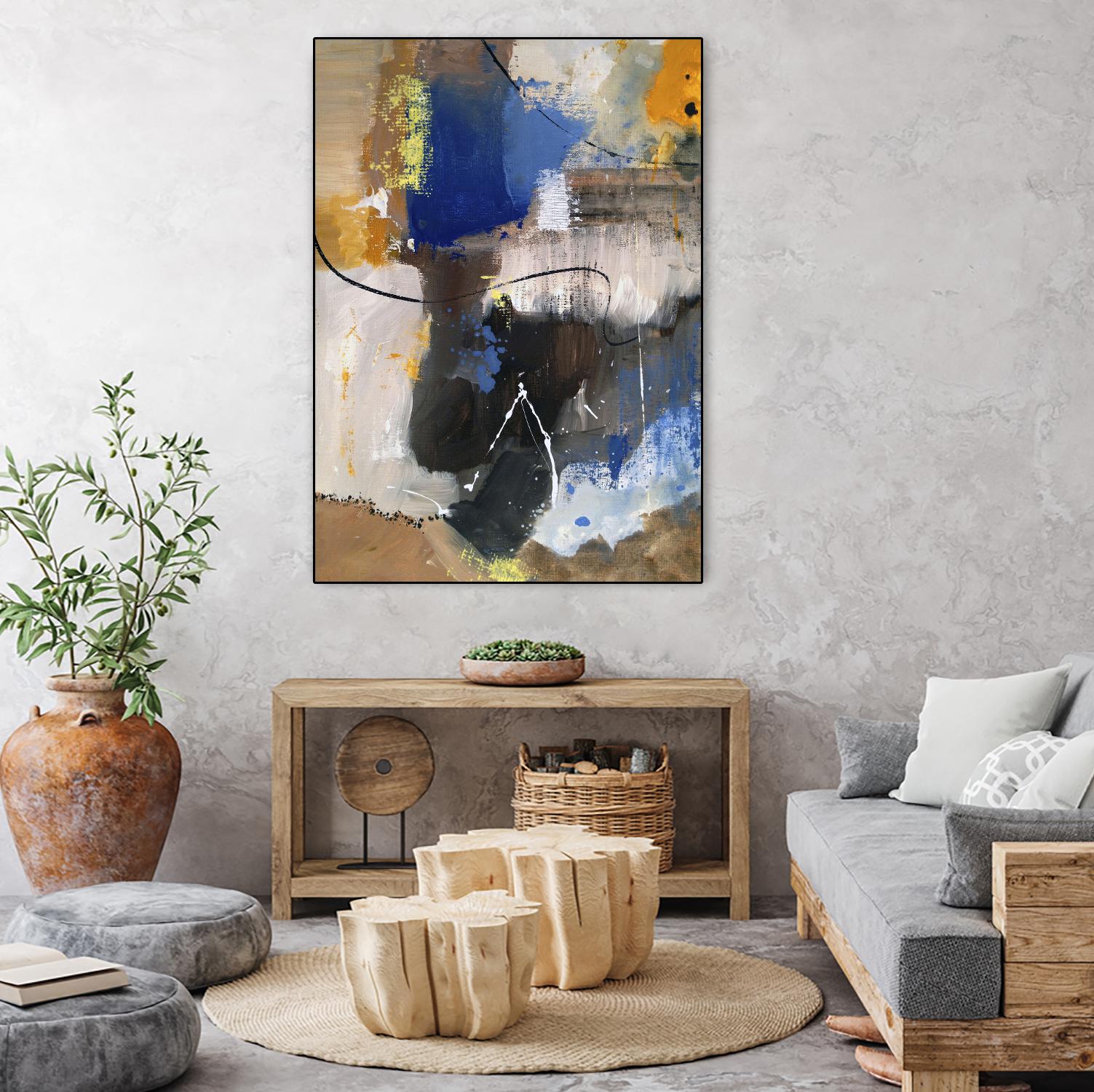 The Day is Near I by Ruth Palmer on GIANT ART - black abstract