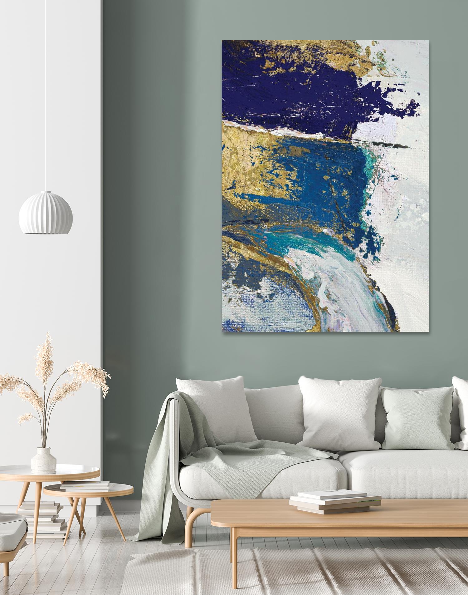 Riviera II by Ruth Palmer on GIANT ART - gold abstract