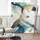 Riviera III by Ruth Palmer on GIANT ART - cyan abstract