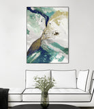 Riviera III by Ruth Palmer on GIANT ART - cyan abstract