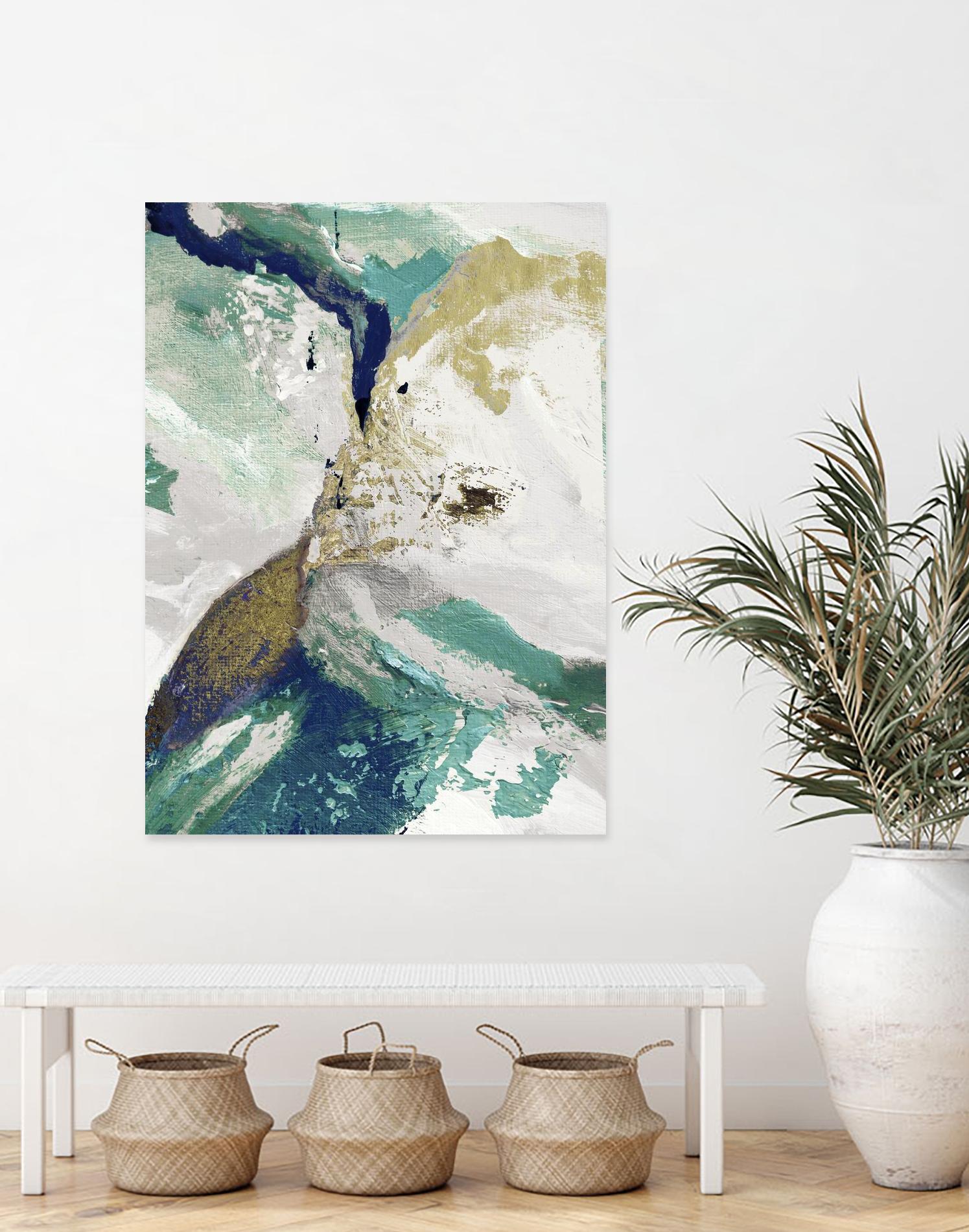 Riviera III by Ruth Palmer on GIANT ART - white abstract