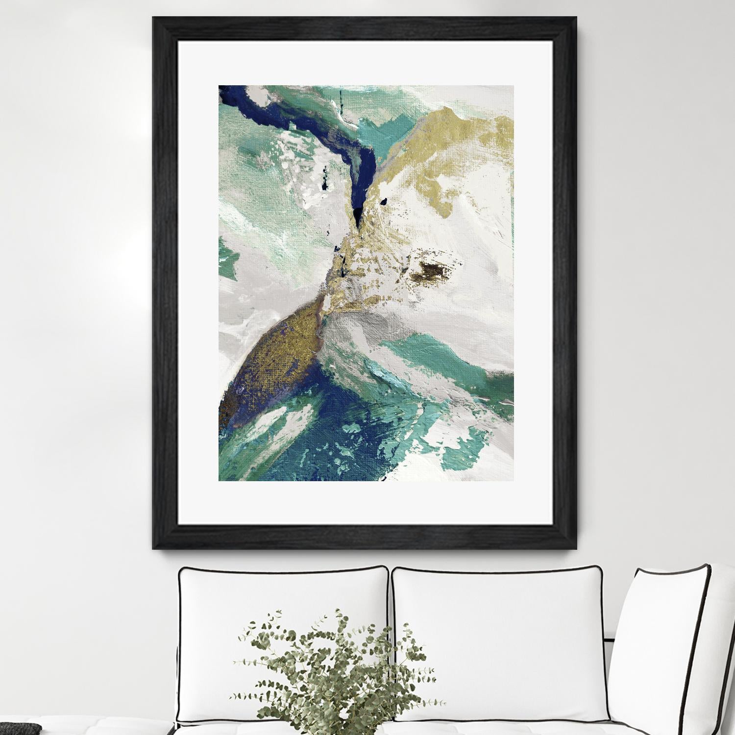 Riviera III by Ruth Palmer on GIANT ART - white abstract