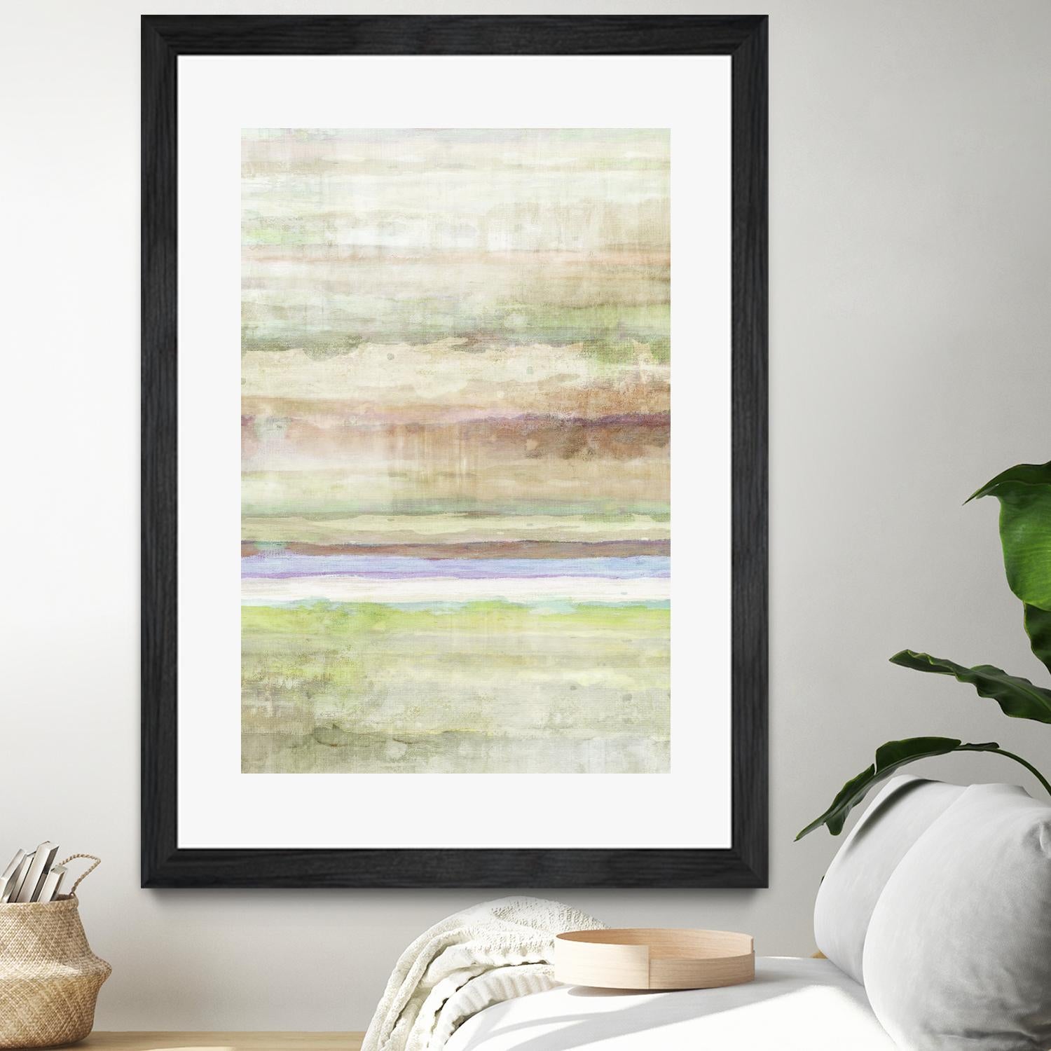 Summer Splash I by Ruth Palmer on GIANT ART - beige abstract