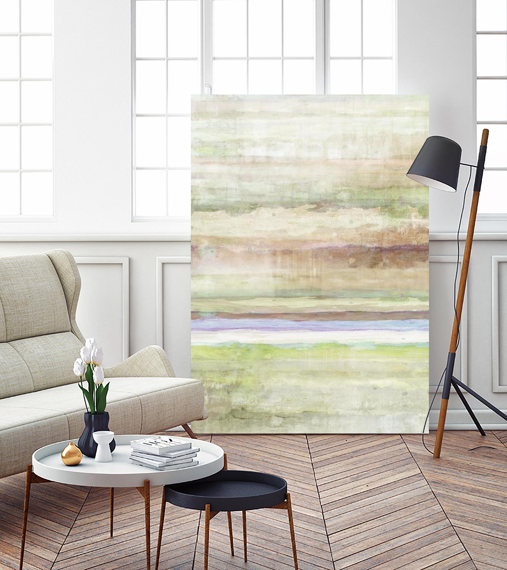 Summer Splash I by Ruth Palmer on GIANT ART - beige abstract