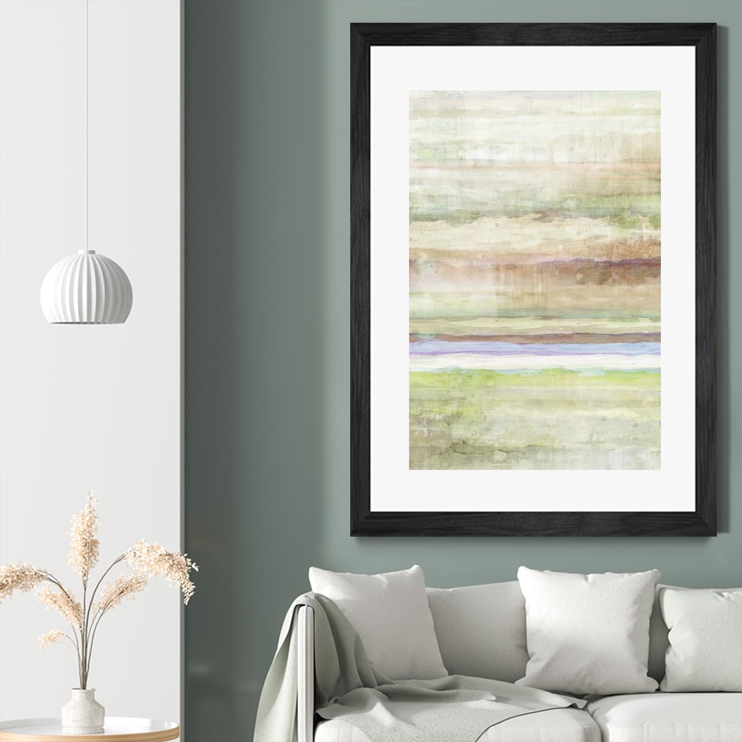 Summer Splash I by Ruth Palmer on GIANT ART - beige abstract