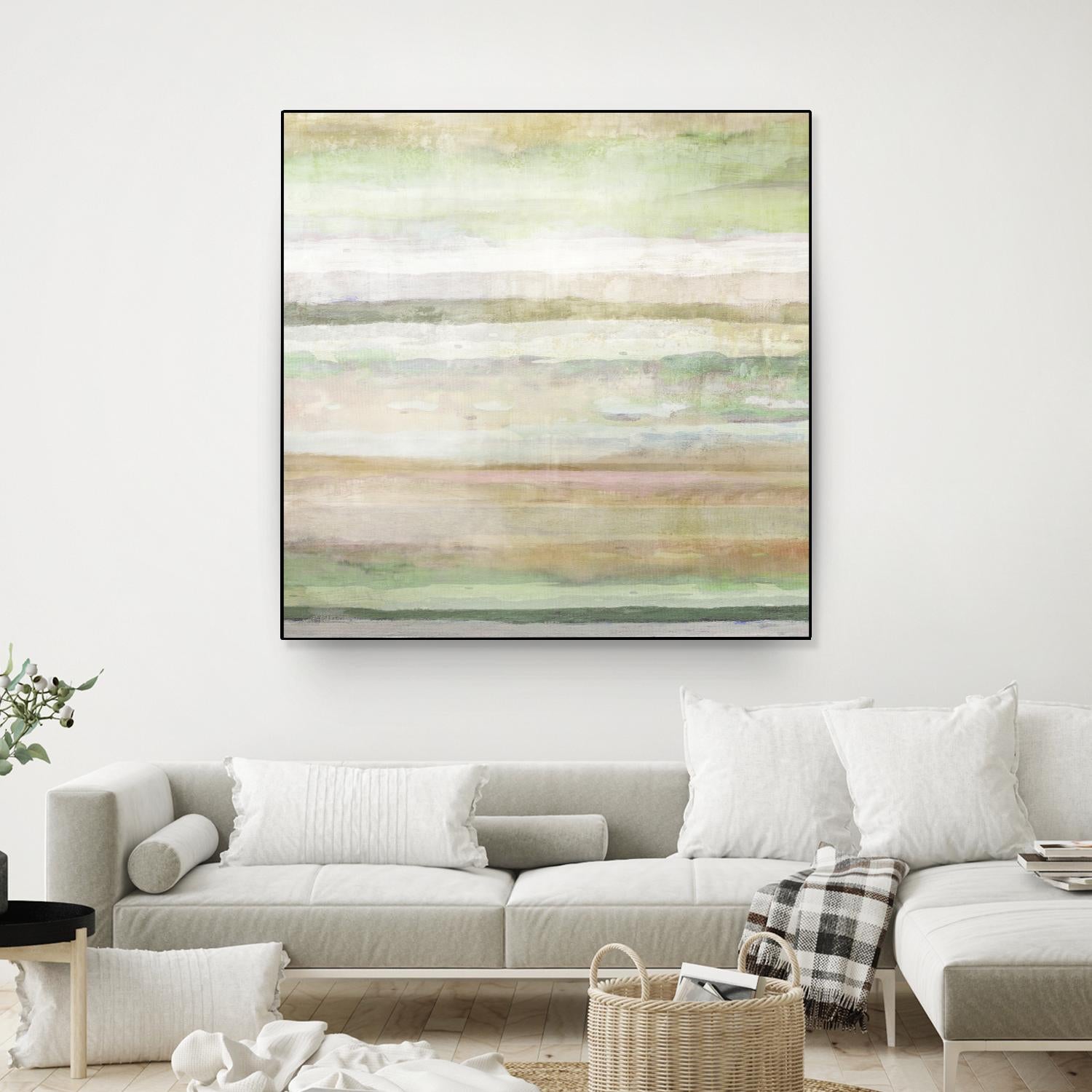 Splash of Summer II by Ruth Palmer on GIANT ART - green abstract