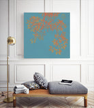 Shire I by Ricki Mountain on GIANT ART - red floral