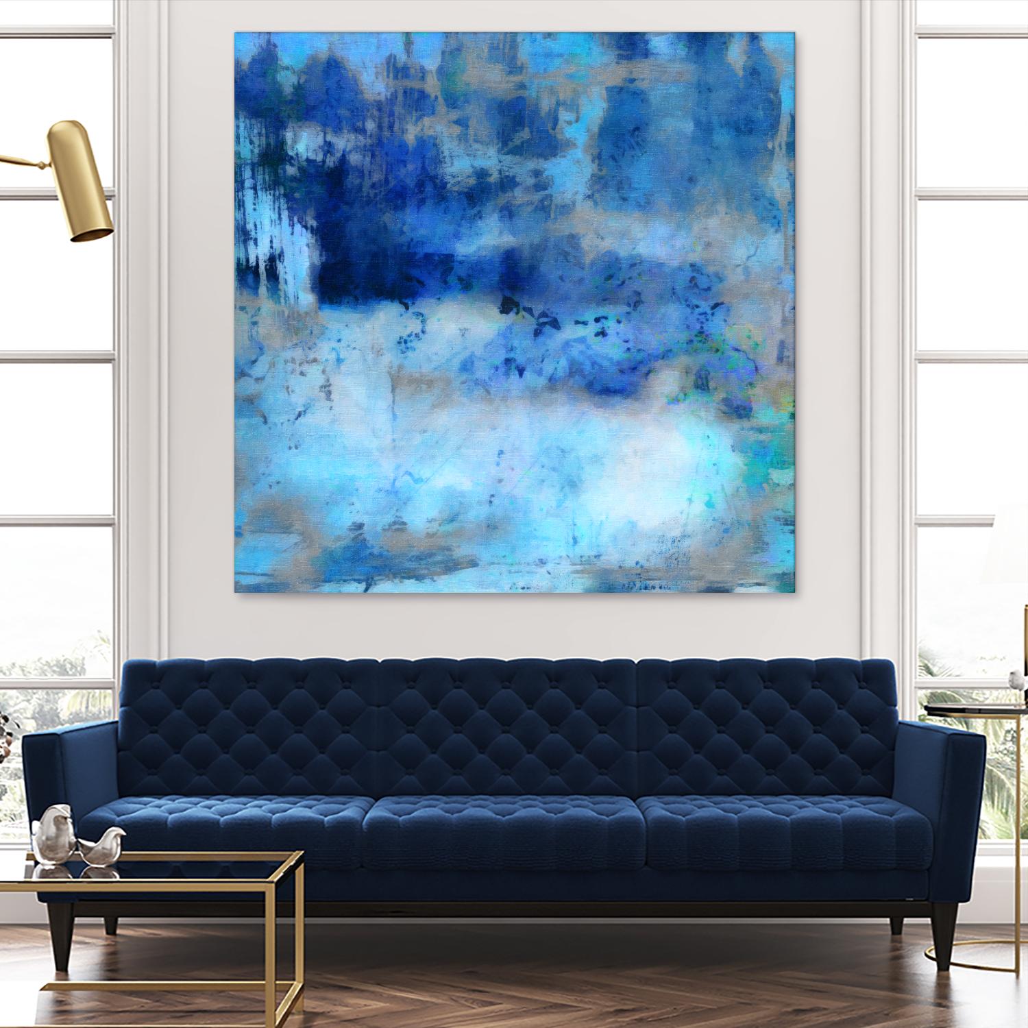 Blue Skies Ahead by Ricki Mountain on GIANT ART - blue abstract