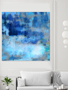 Blue Skies Ahead by Ricki Mountain on GIANT ART - blue abstract
