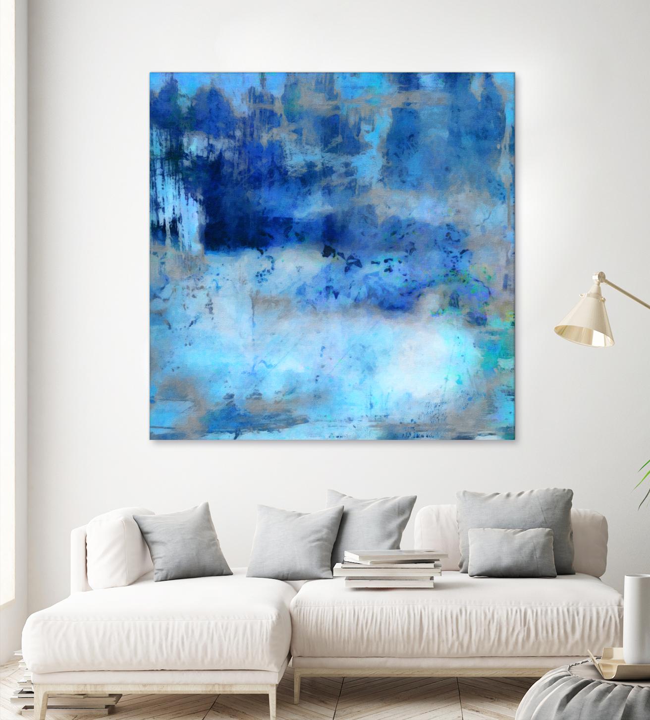Blue Skies Ahead by Ricki Mountain on GIANT ART - blue abstract
