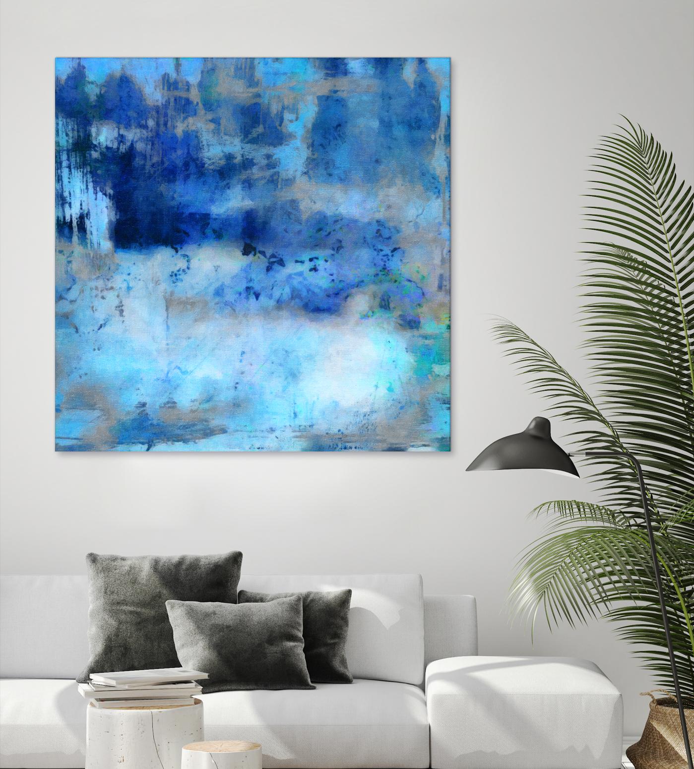 Blue Skies Ahead by Ricki Mountain on GIANT ART - blue abstract
