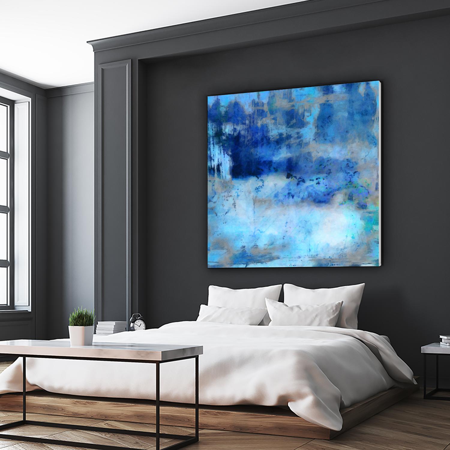 Blue Skies Ahead by Ricki Mountain on GIANT ART - blue abstract