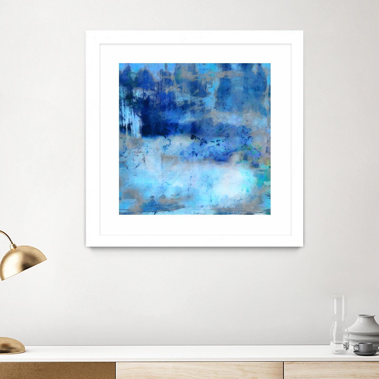Blue Skies Ahead by Ricki Mountain on GIANT ART - blue abstract