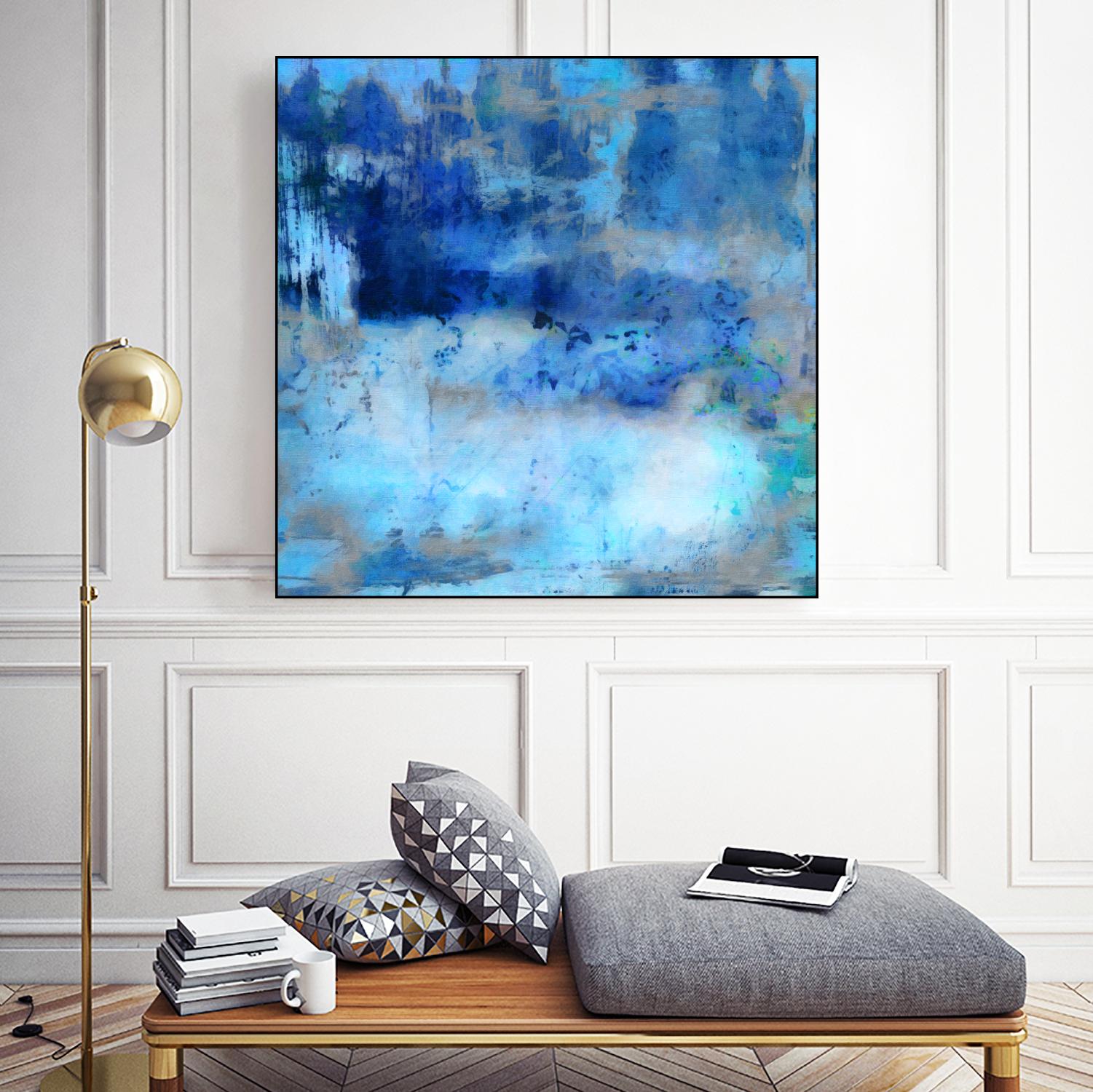 Blue Skies Ahead by Ricki Mountain on GIANT ART - blue abstract