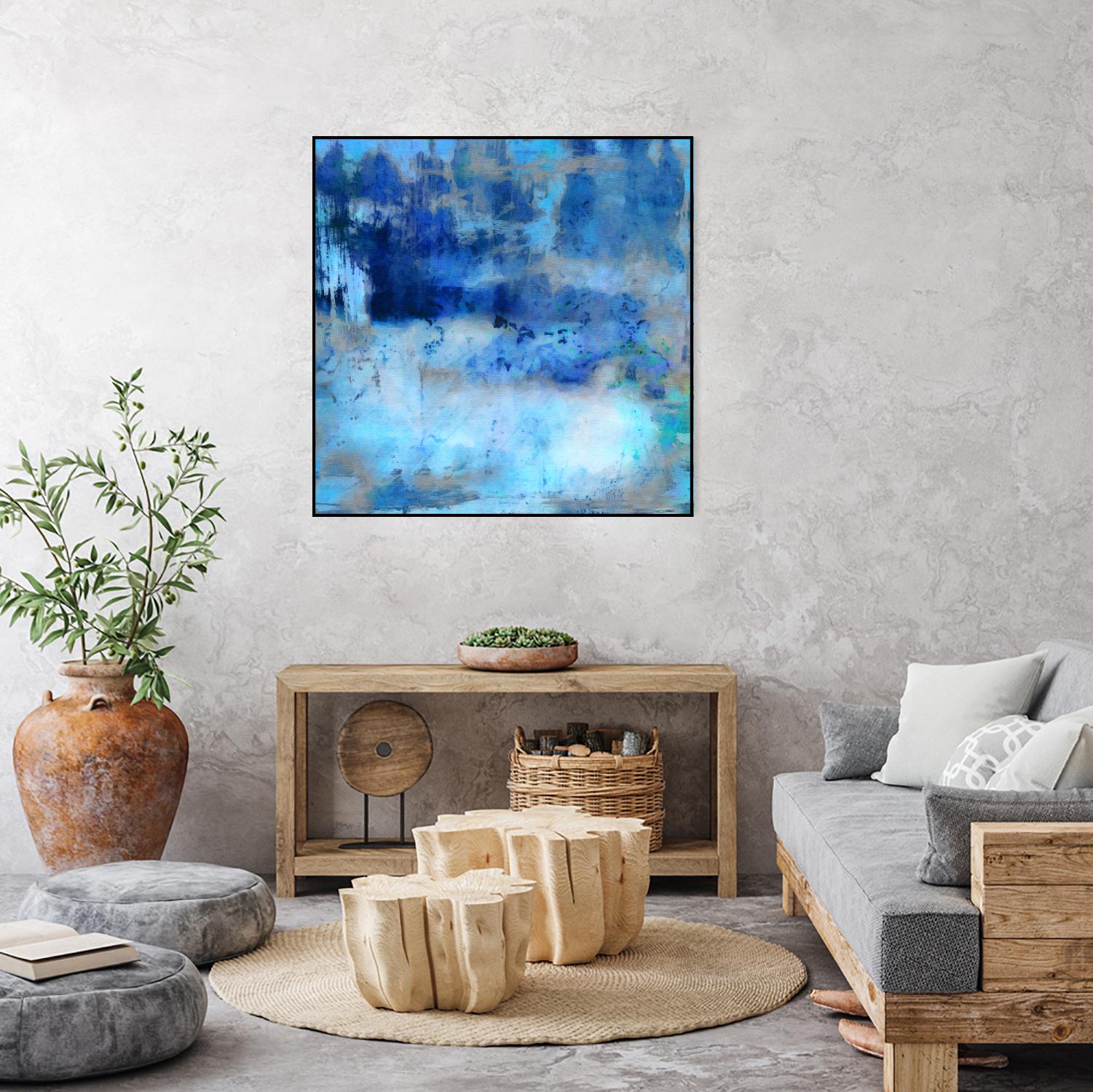 Blue Skies Ahead by Ricki Mountain on GIANT ART - blue abstract