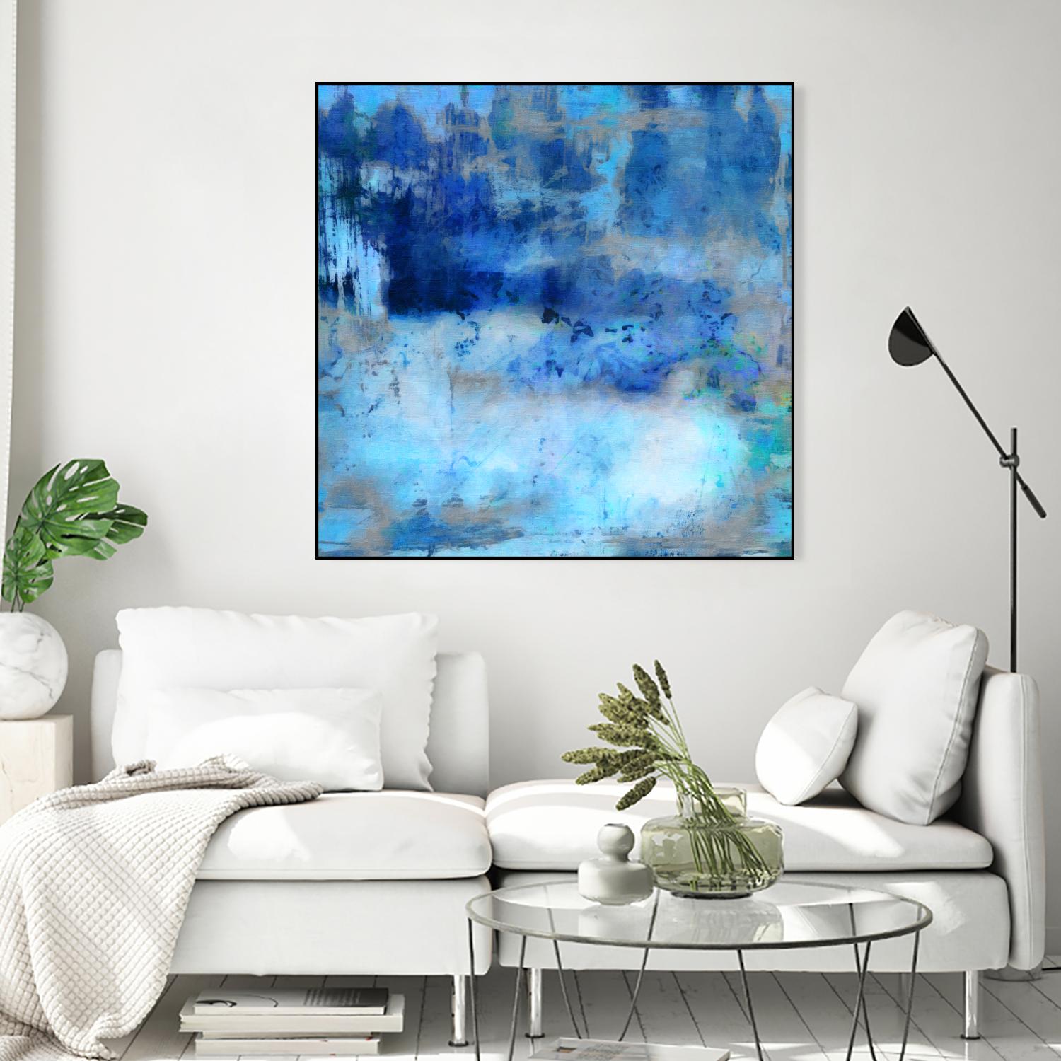 Blue Skies Ahead by Ricki Mountain on GIANT ART - blue abstract