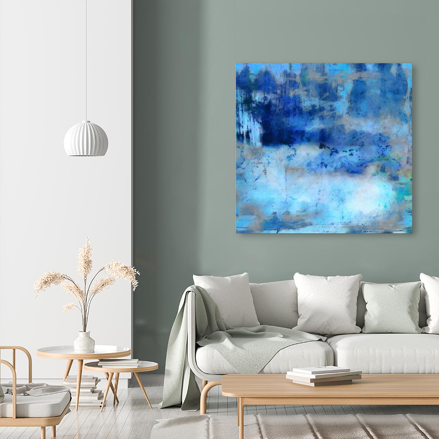 Blue Skies Ahead by Ricki Mountain on GIANT ART - blue abstract