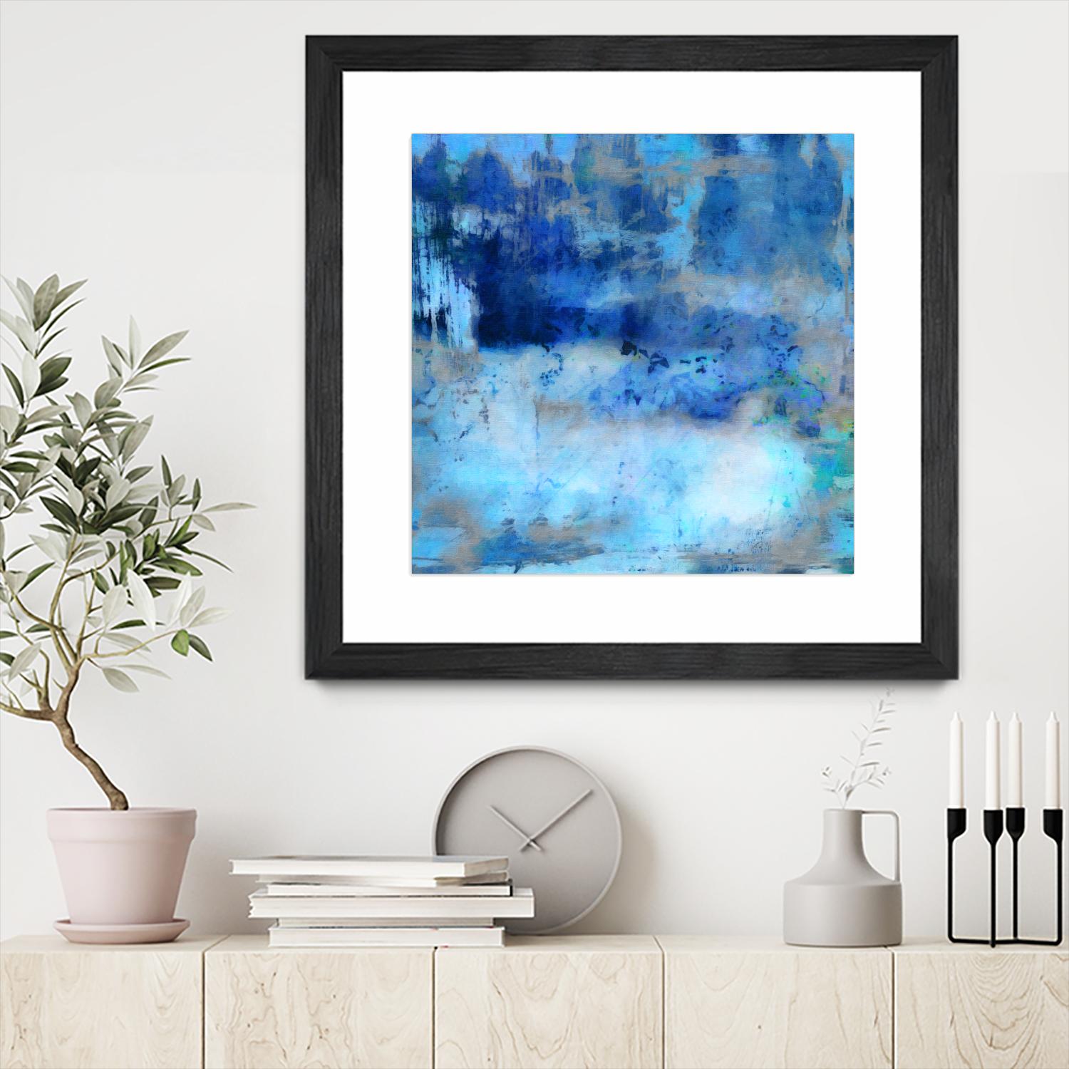 Blue Skies Ahead by Ricki Mountain on GIANT ART - blue abstract