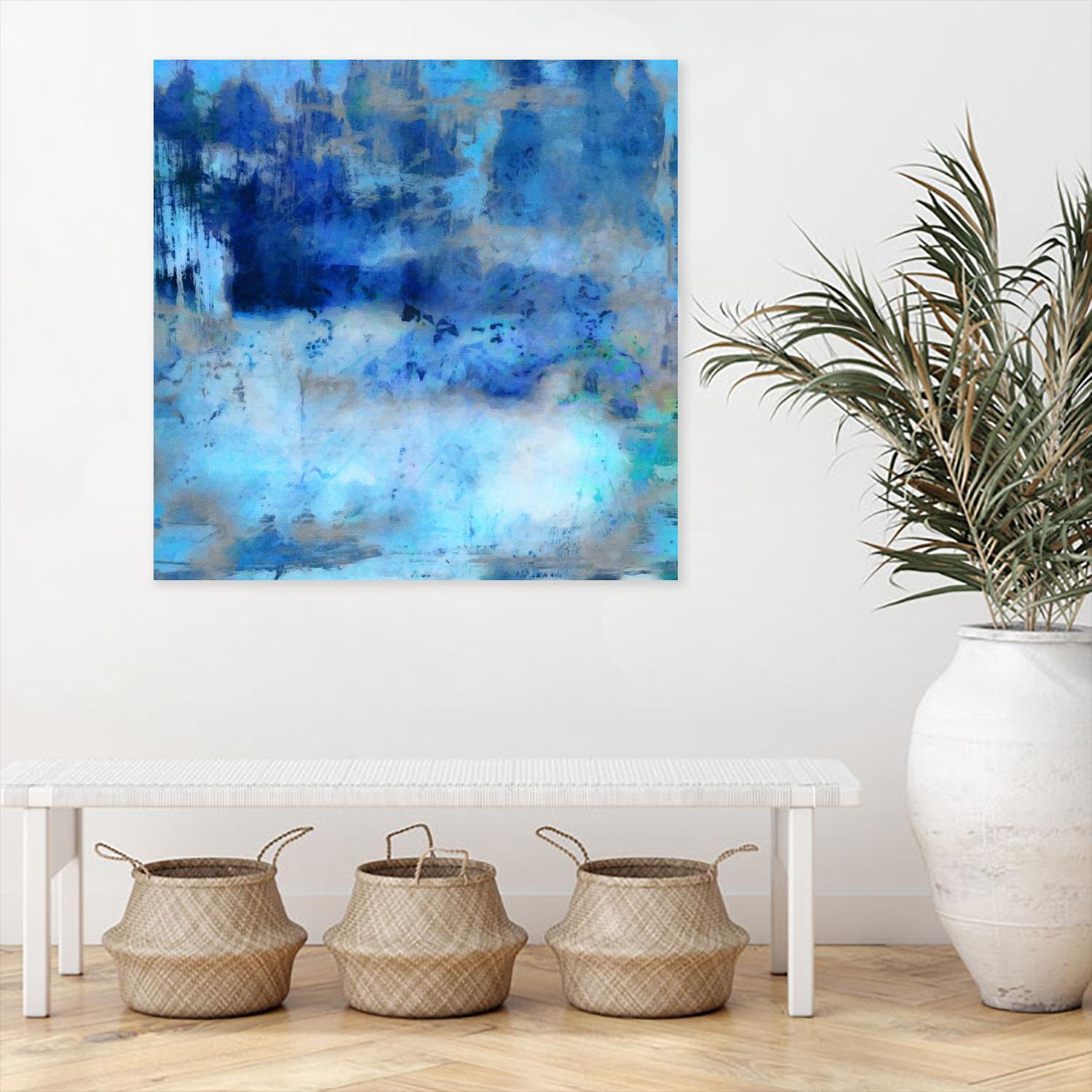 Blue Skies Ahead by Ricki Mountain on GIANT ART - blue abstract