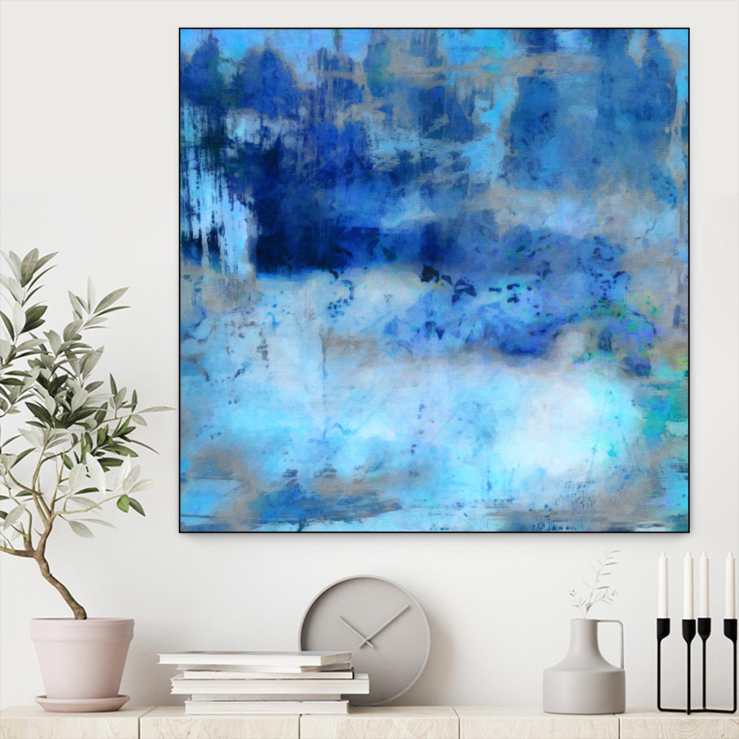 Blue Skies Ahead by Ricki Mountain on GIANT ART - blue abstract