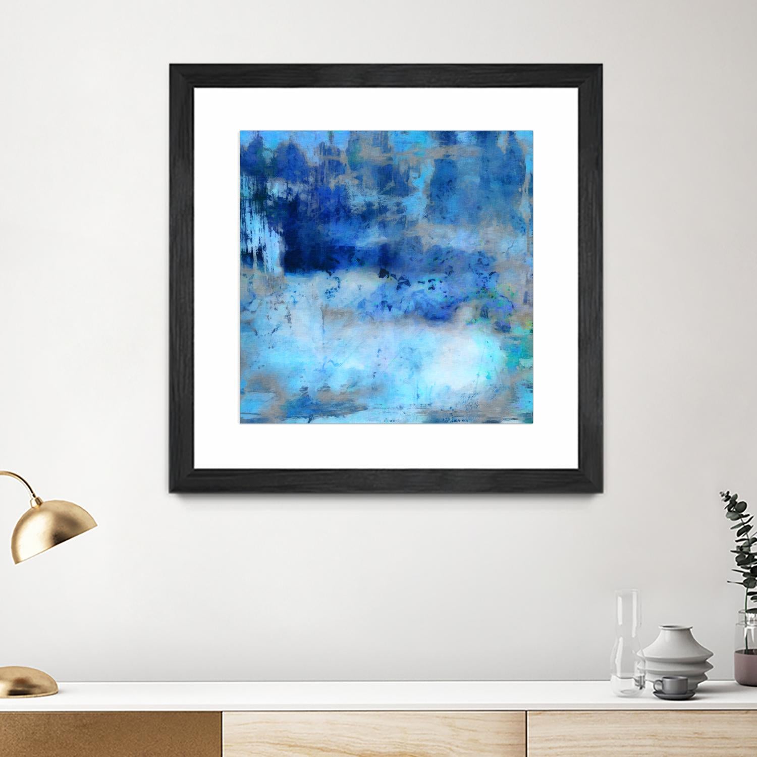 Blue Skies Ahead by Ricki Mountain on GIANT ART - blue abstract