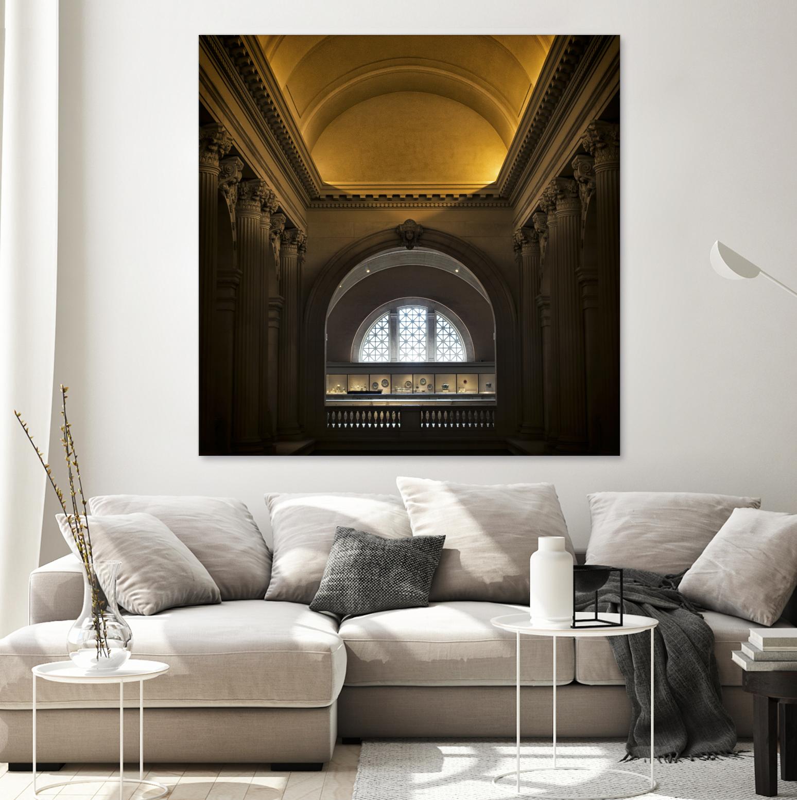 Museum I by Robert Schenck on GIANT ART - brown architectural