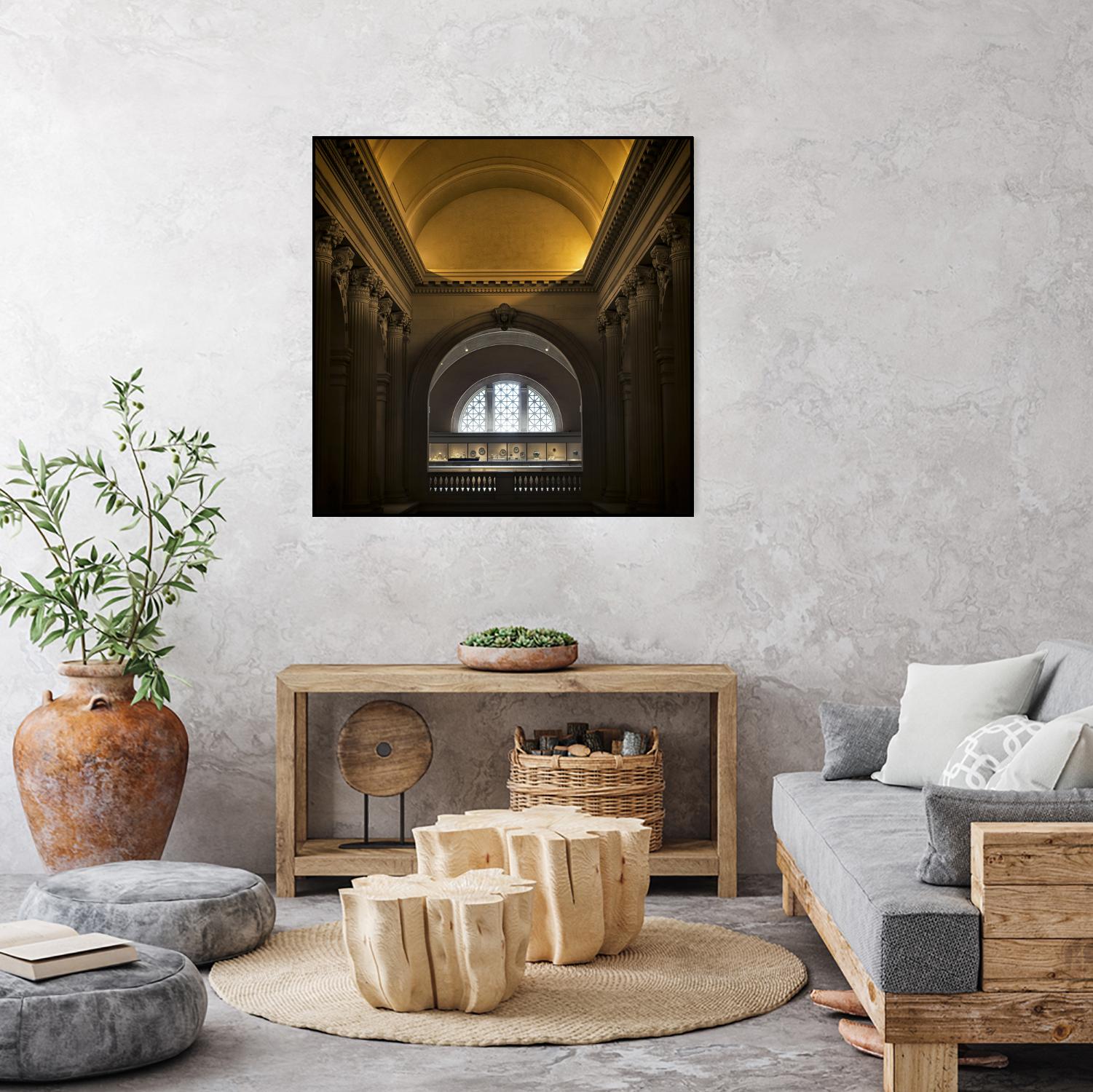 Museum I by Robert Schenck on GIANT ART - brown architectural