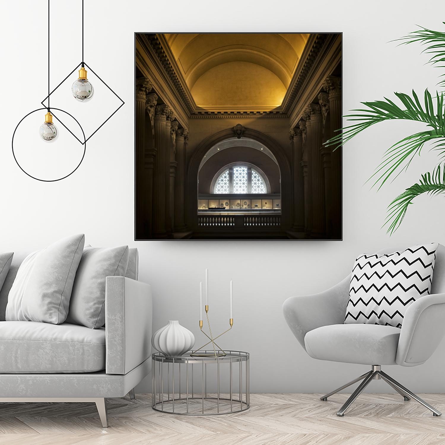 Museum I by Robert Schenck on GIANT ART - brown architectural