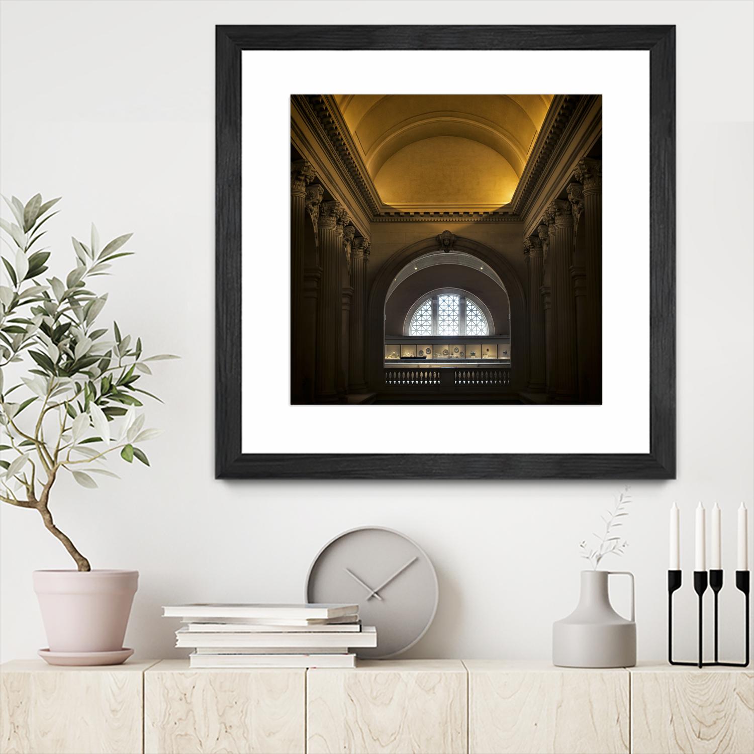 Museum I by Robert Schenck on GIANT ART - brown architectural