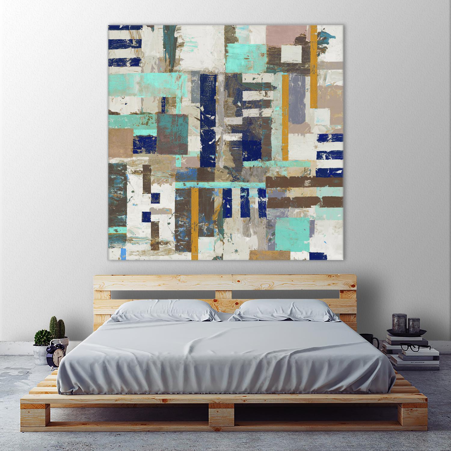 Acres I by Edward Selkirk on GIANT ART - blue abstract