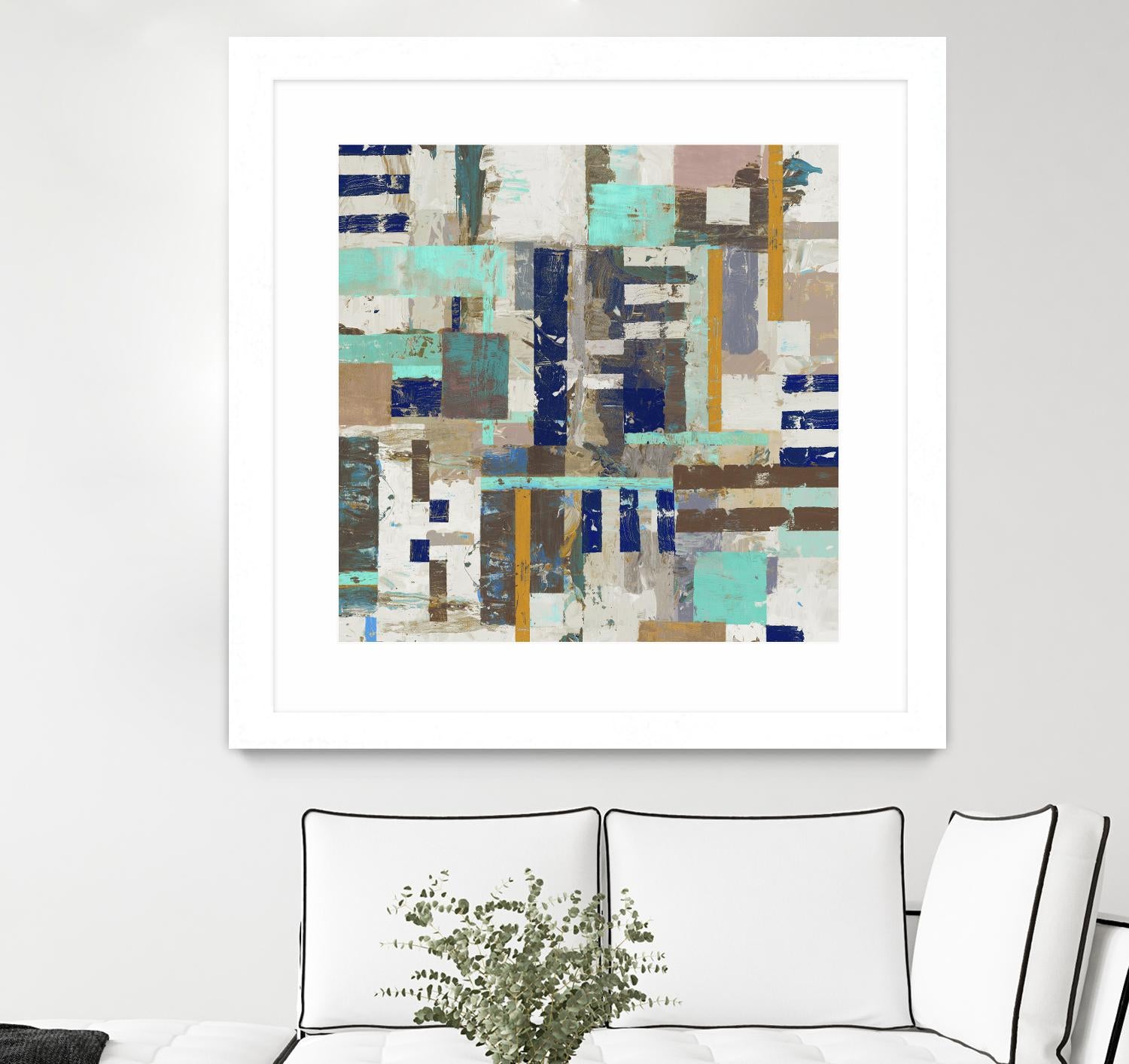 Acres I by Edward Selkirk on GIANT ART - blue abstract