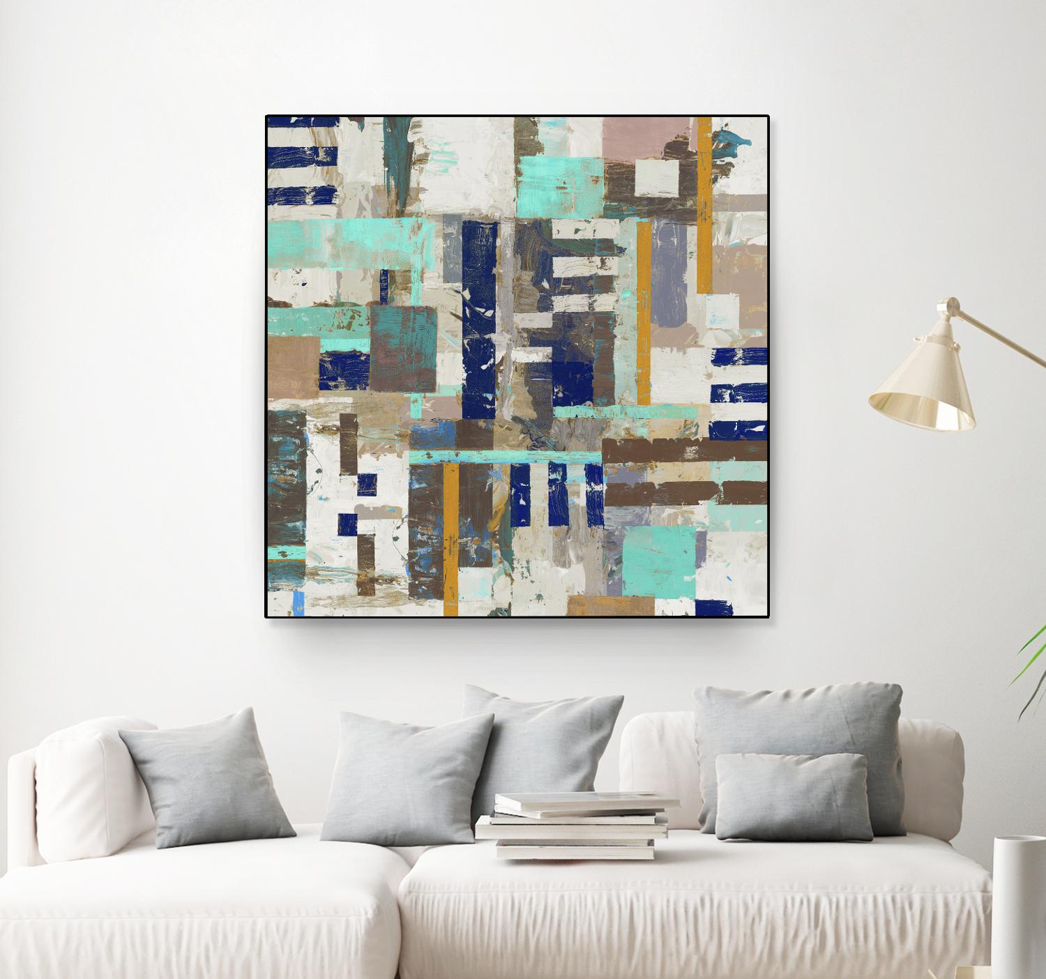 Acres I by Edward Selkirk on GIANT ART - blue abstract