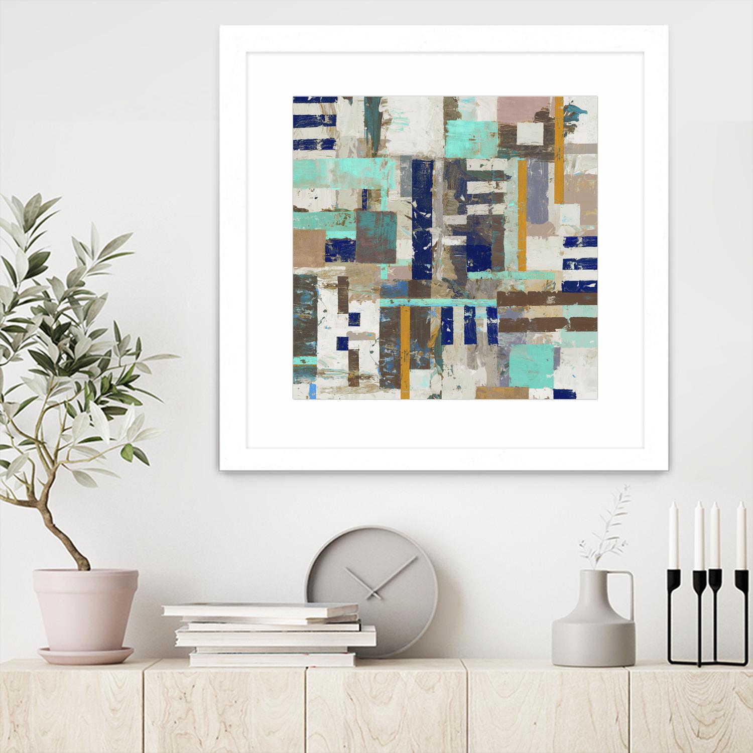 Acres I by Edward Selkirk on GIANT ART - blue abstract